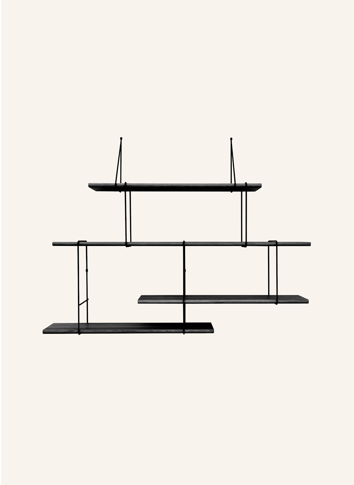 Studio Hausen Regal LINK SET 2: SCHWARZ