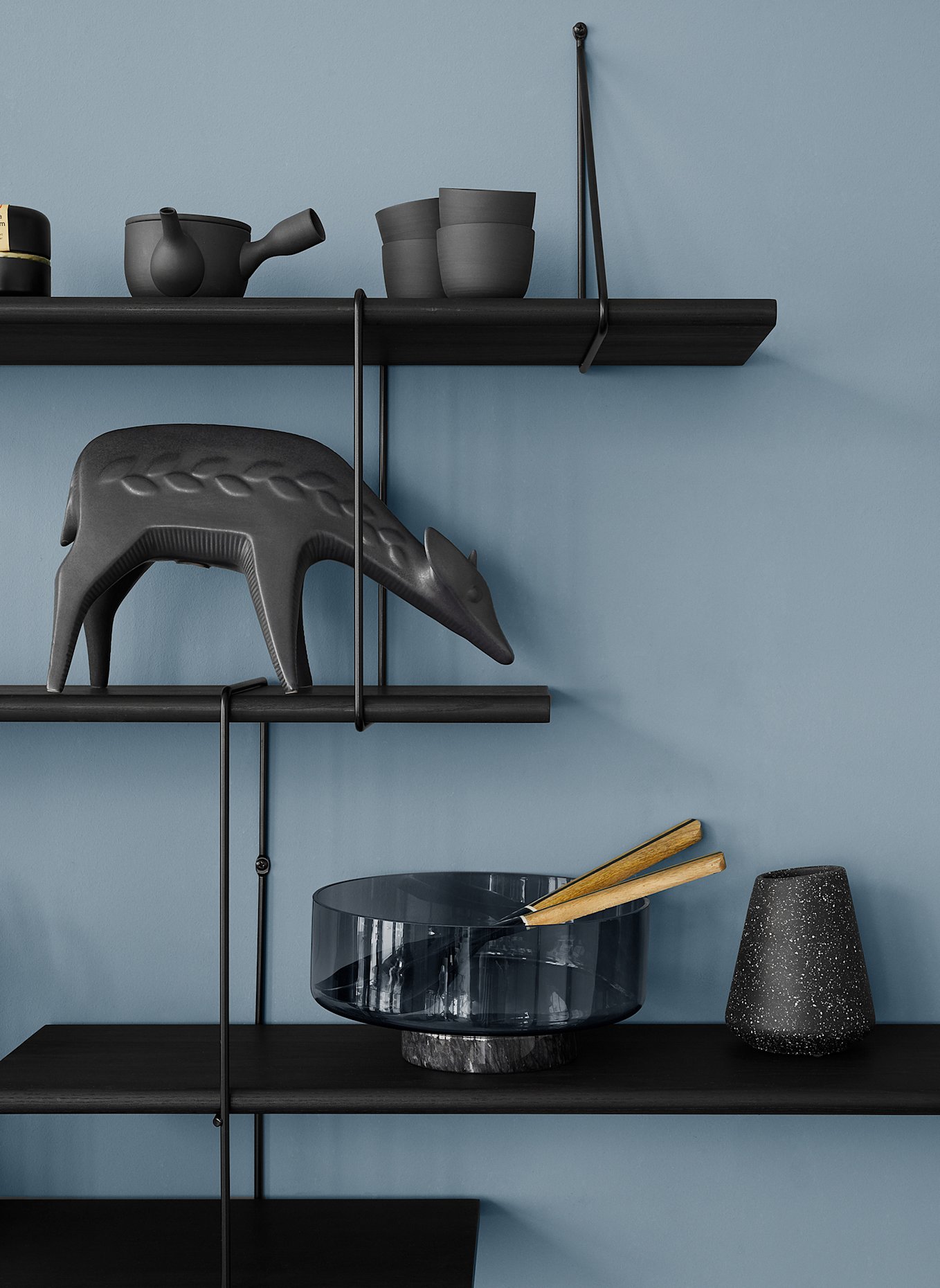 Studio Hausen Regal LINK TRIO: SCHWARZ