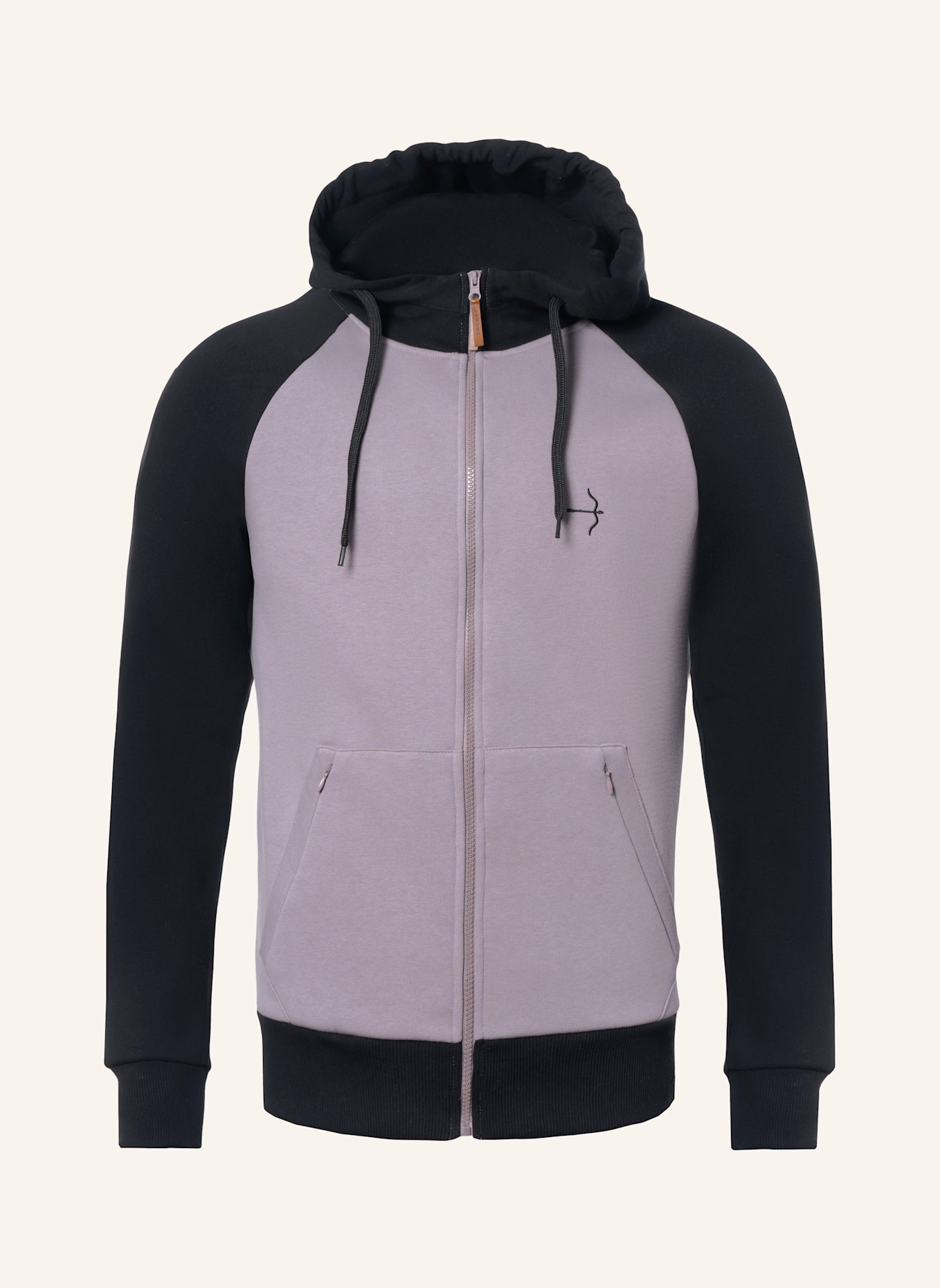 Laguso Sweatjacke MARVIN BLACK | CHATEAU GRAY: GRAU