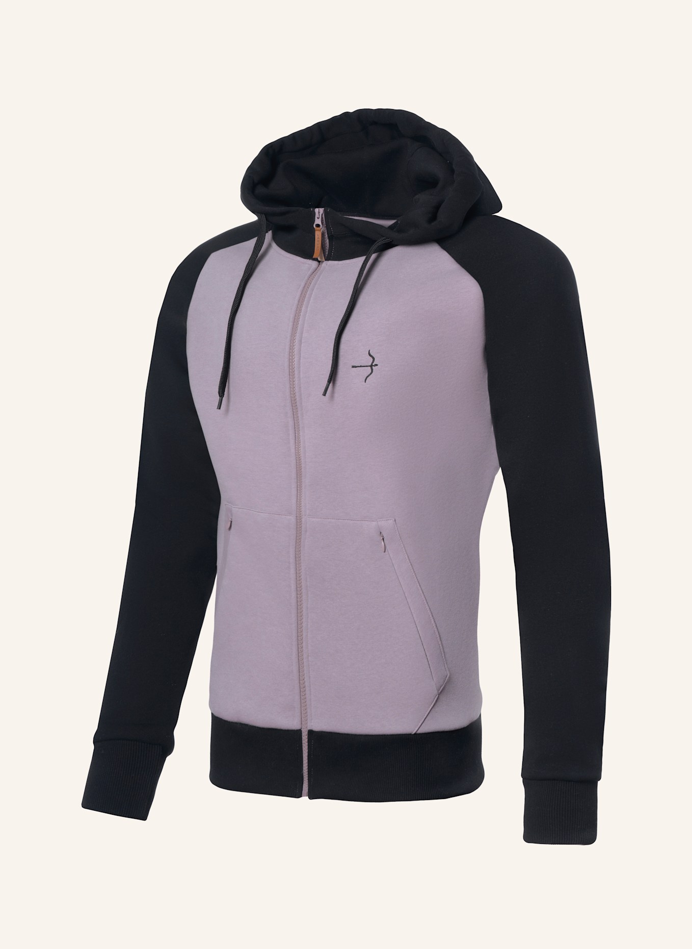 Laguso Sweatjacke MARVIN BLACK | CHATEAU GRAY: GRAU