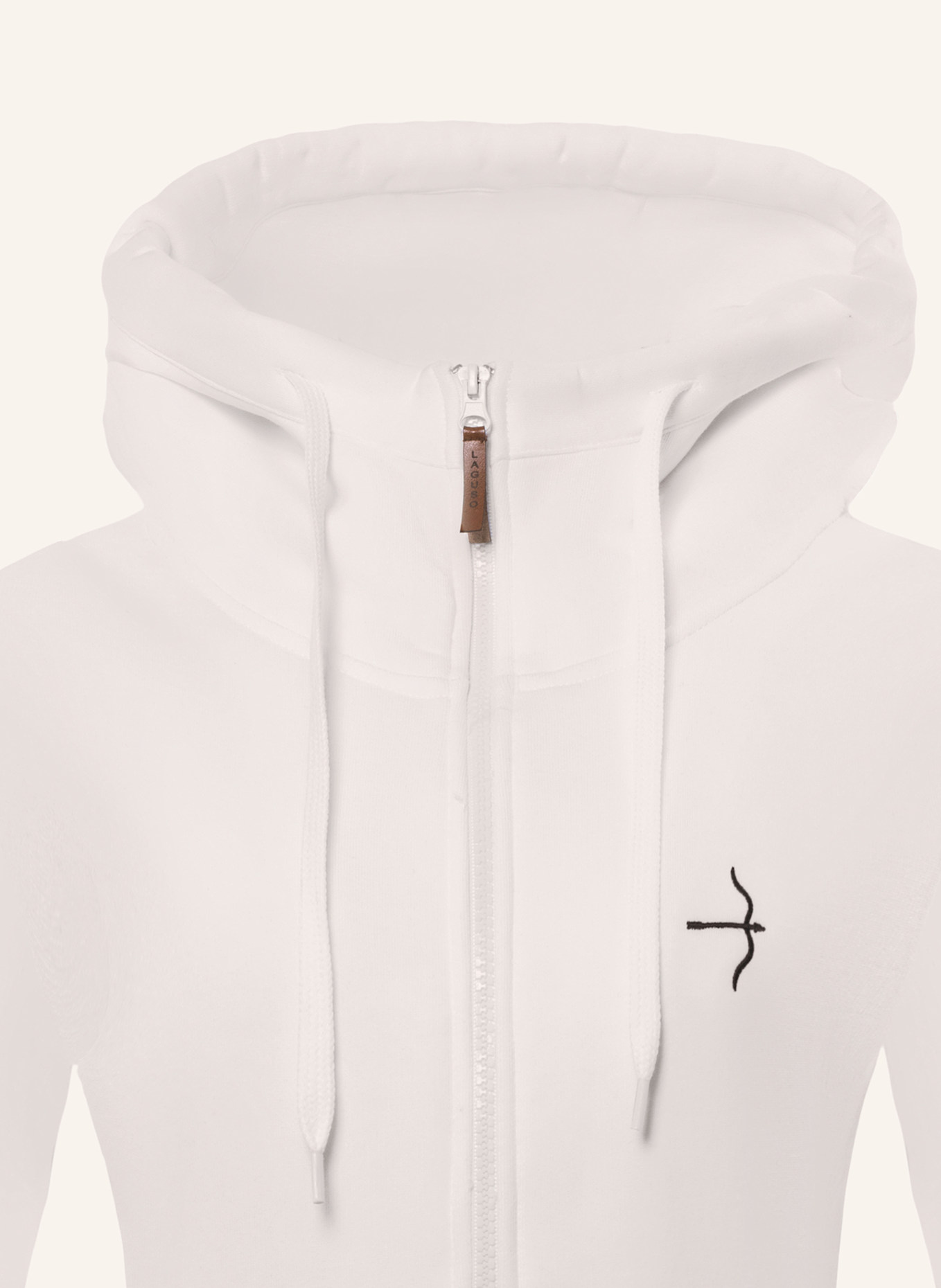 Laguso Sweatjacke MAYA MILK: CREME/ WEISS