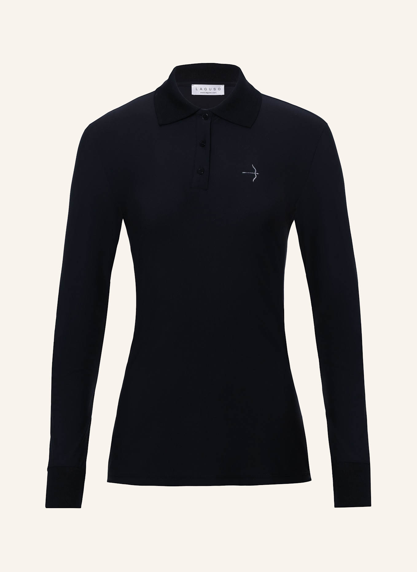 Laguso Trainingsshirt TRACY POLO BLACK: SCHWARZ