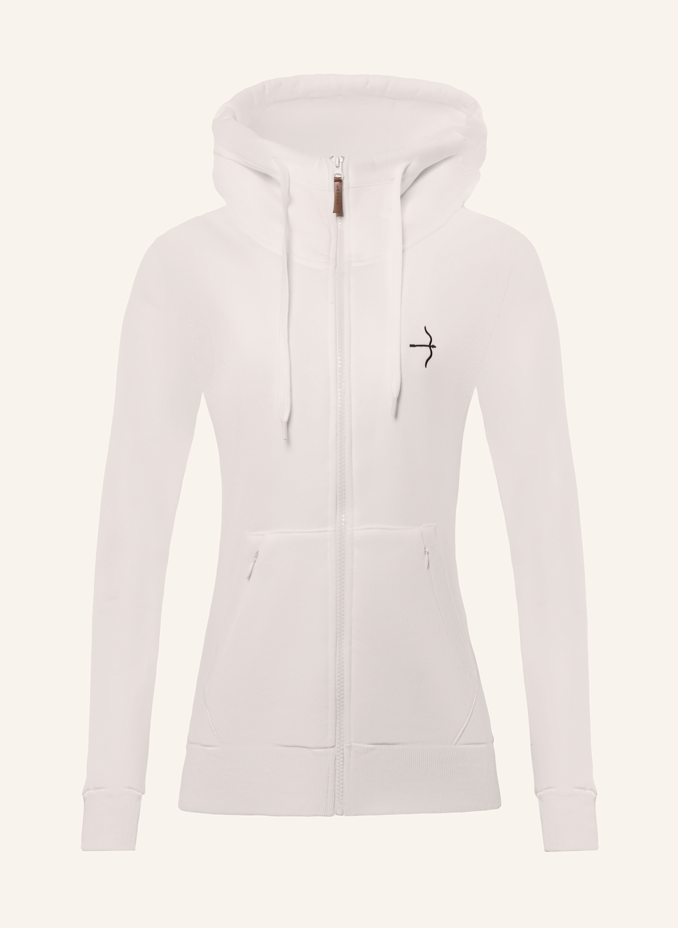 Laguso Sweatjacke MAYA MILK: CREME/ WEISS
