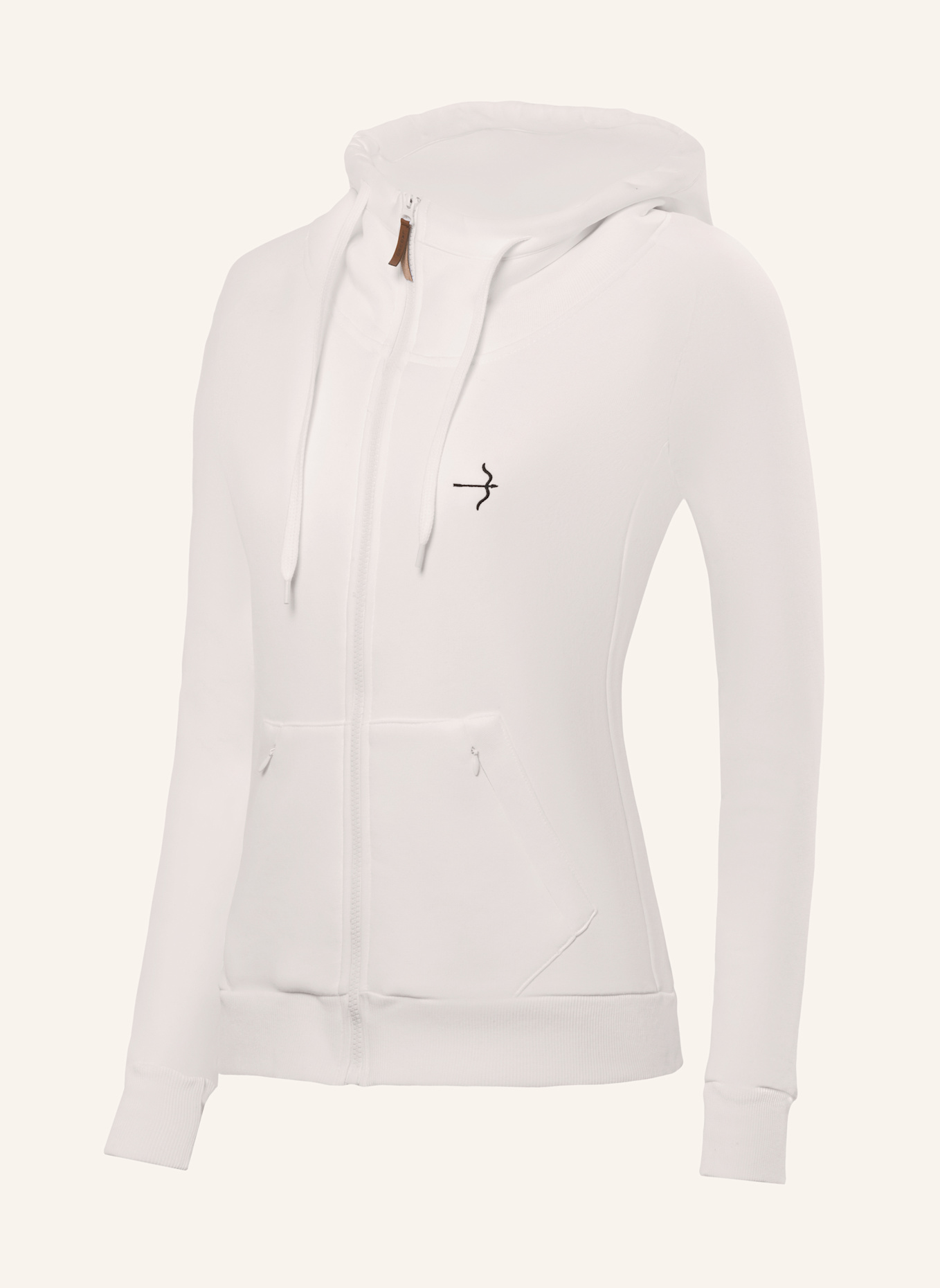 Laguso Sweatjacke MAYA MILK: CREME/ WEISS