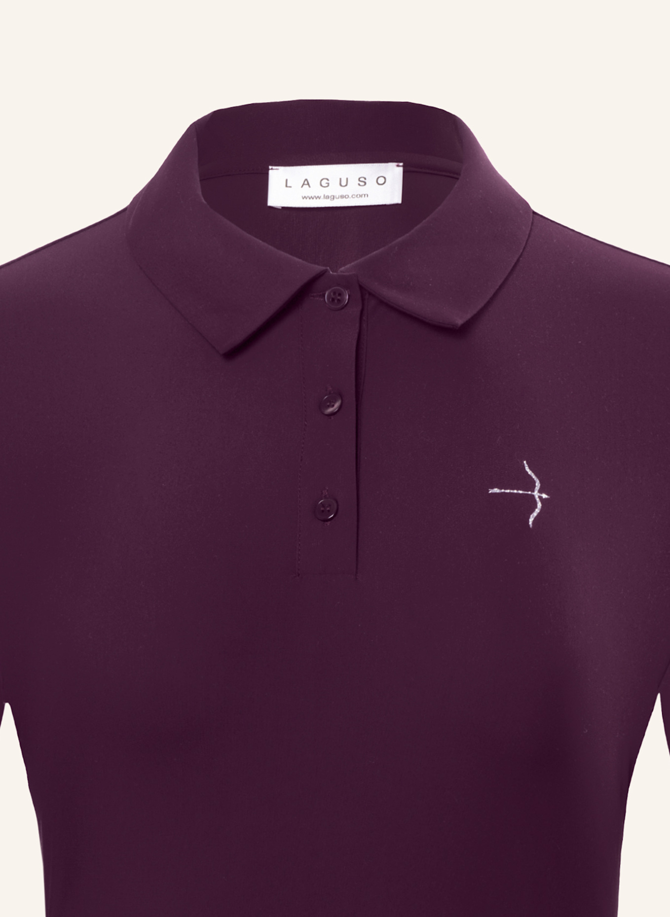 Laguso Trainingsshirt TRACY POLO PLUM: LILA