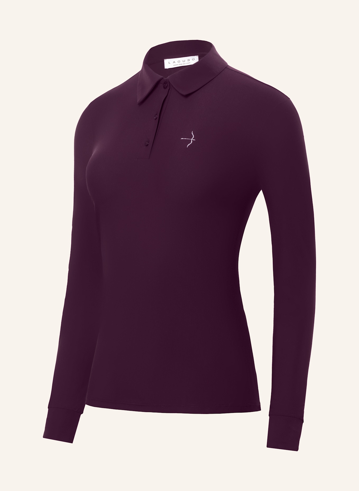 Laguso Trainingsshirt TRACY POLO PLUM: LILA