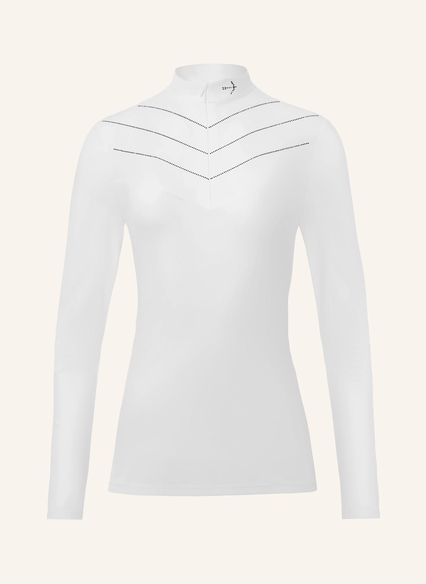 Laguso Turniershirt LUISE WHITE CRYSTAL BLACK: WEISS/ SCHWARZ