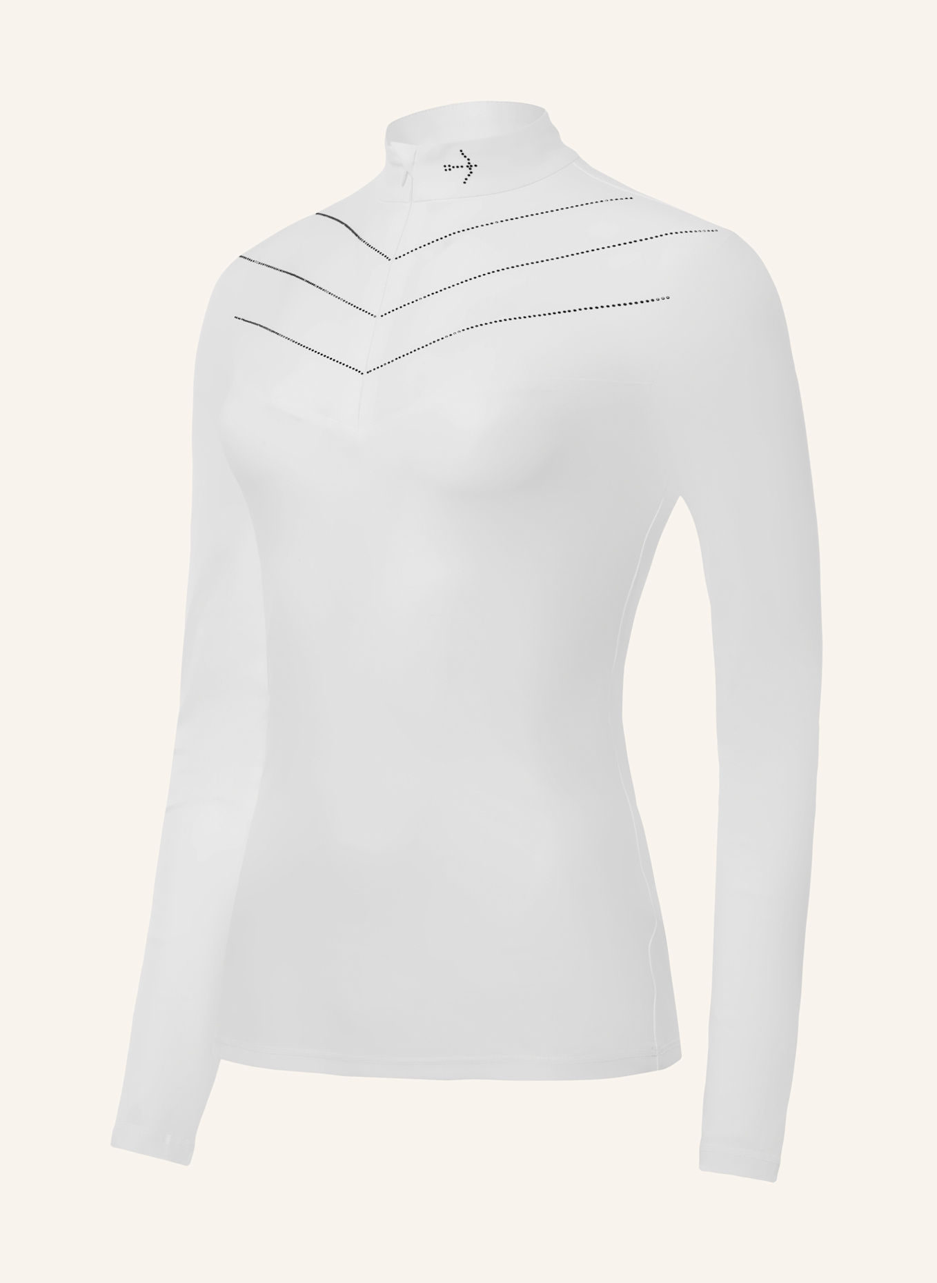 Laguso Turniershirt LUISE WHITE CRYSTAL BLACK: WEISS/ SCHWARZ