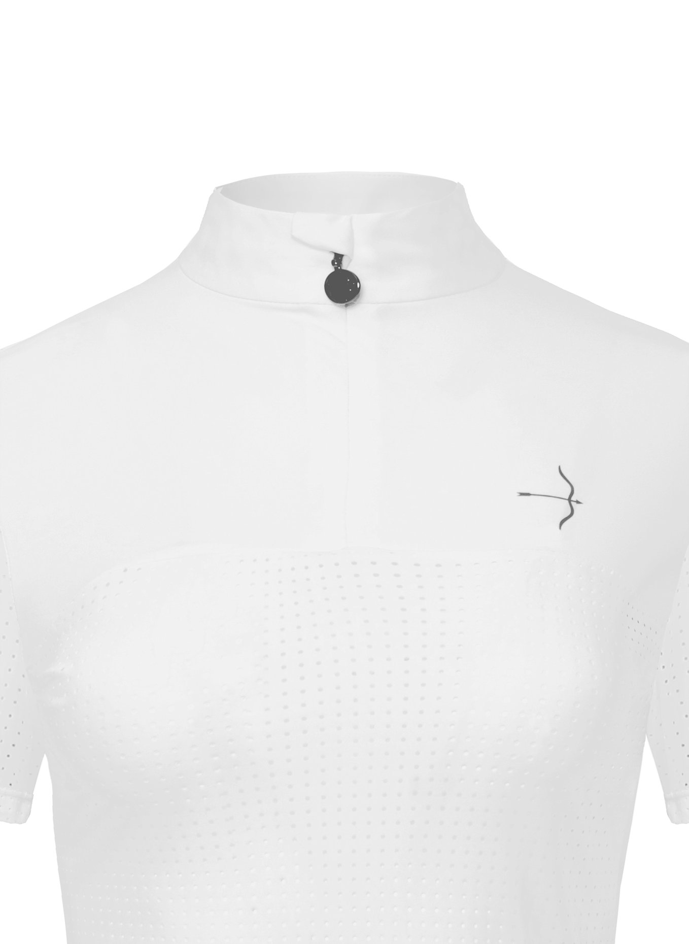 Laguso Turnierbluse SARINA MESH WHITE: WEISS