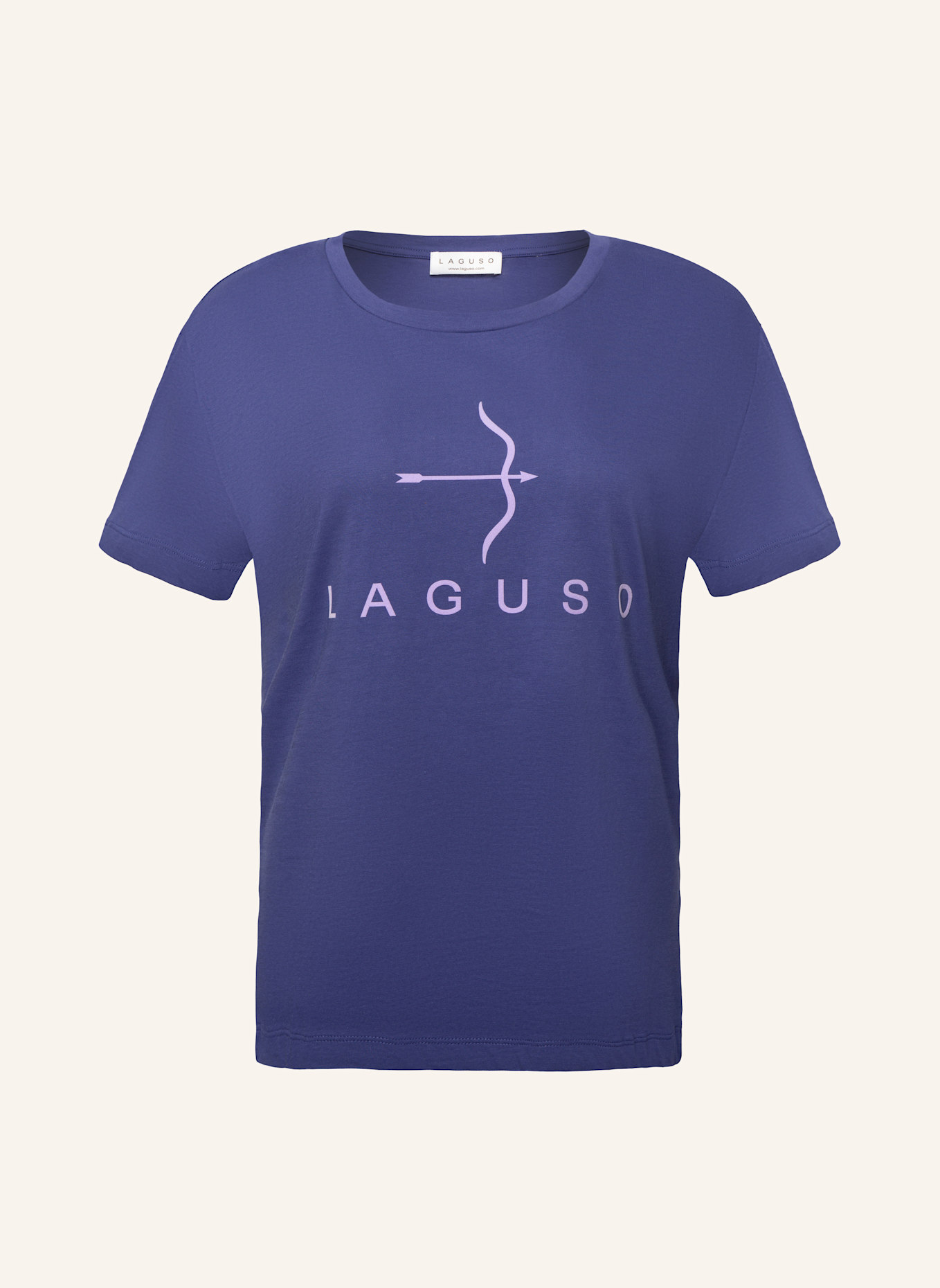 Laguso T-Shirt LOU LOGO DARK VIOLET: LILA