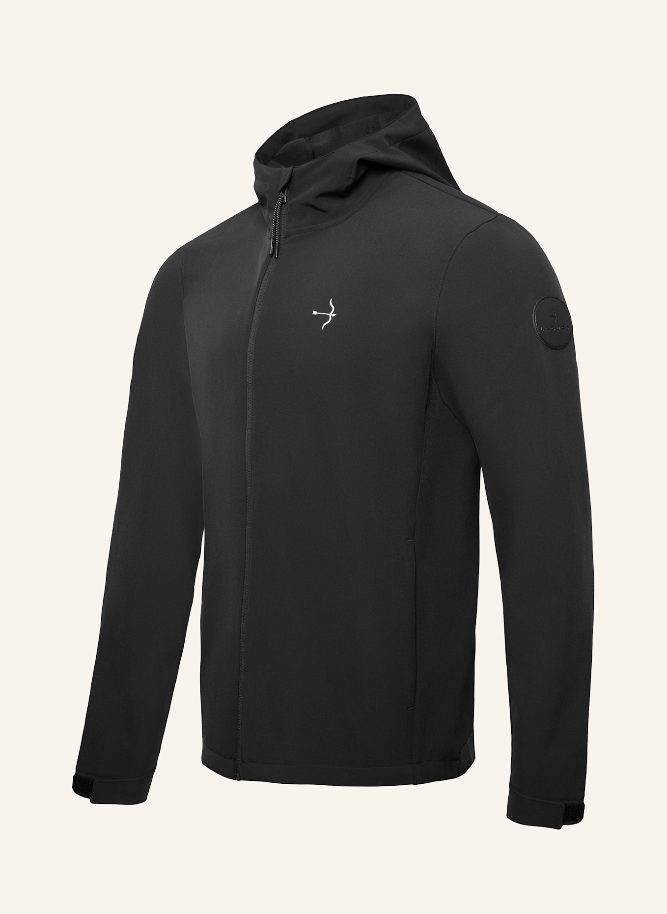 Laguso Regenjacke LEISTER BLACK: SCHWARZ