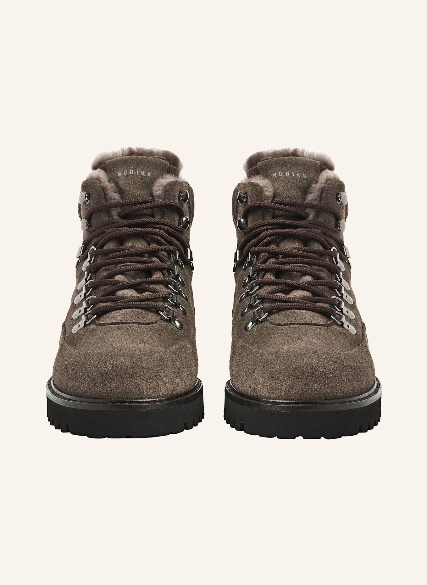 NUBIKK Schnürboots LOGAN CHAD FUR: GRAU