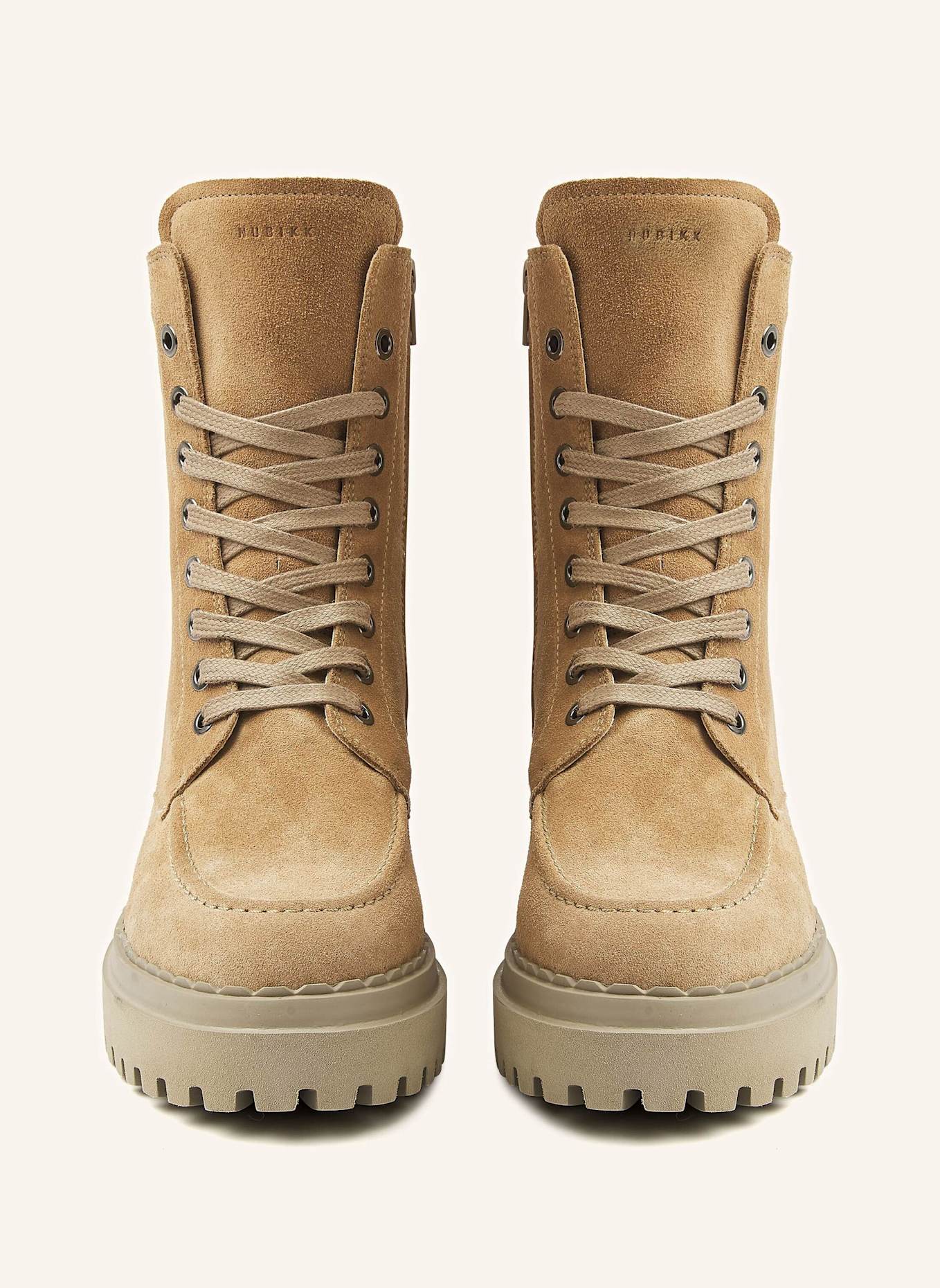 NUBIKK Schnürstiefel FAE BOBBI FUR: DUNKELGELB