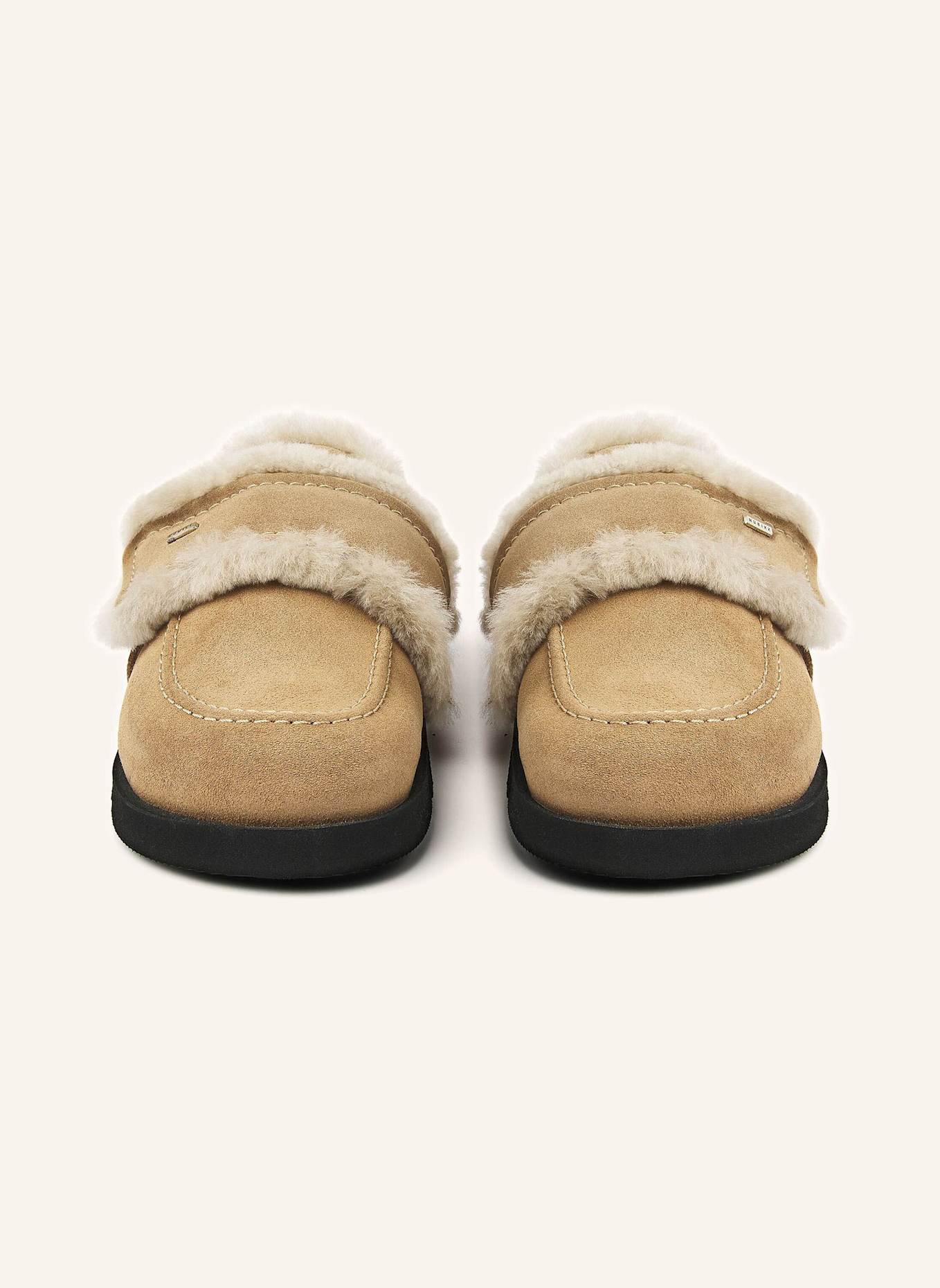 NUBIKK Hausschuhe TEDDY FUR: TAUPE