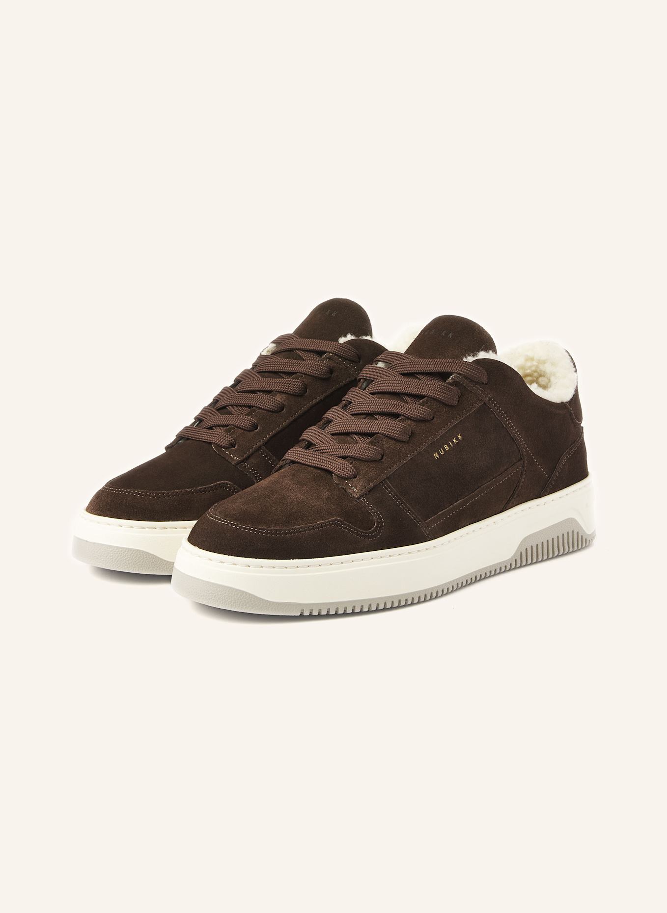 NUBIKK Sneaker BASKET COURT FUR: DUNKELBRAUN