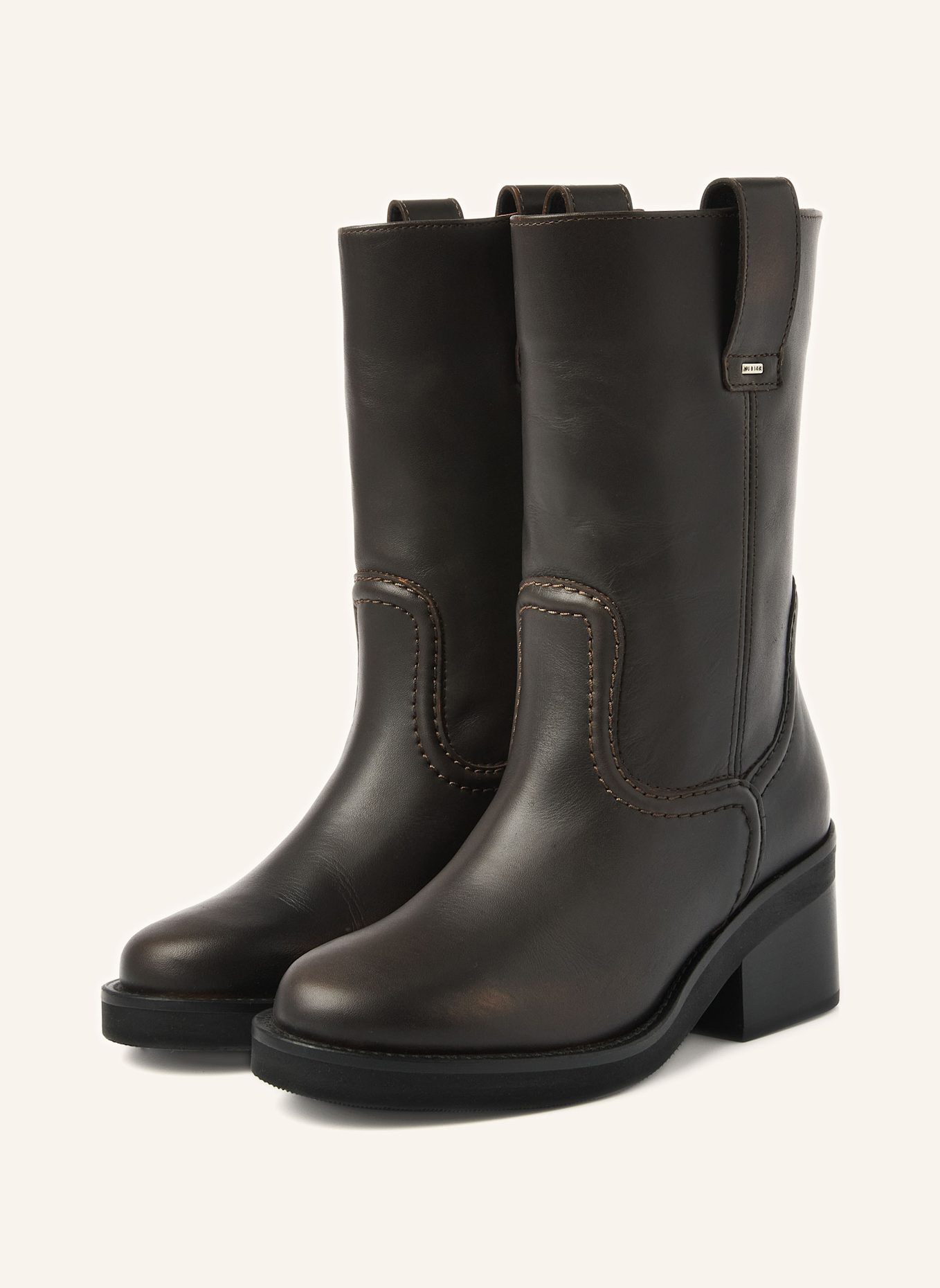 NUBIKK Stiefel CASSY SLOUCH: DUNKELBRAUN