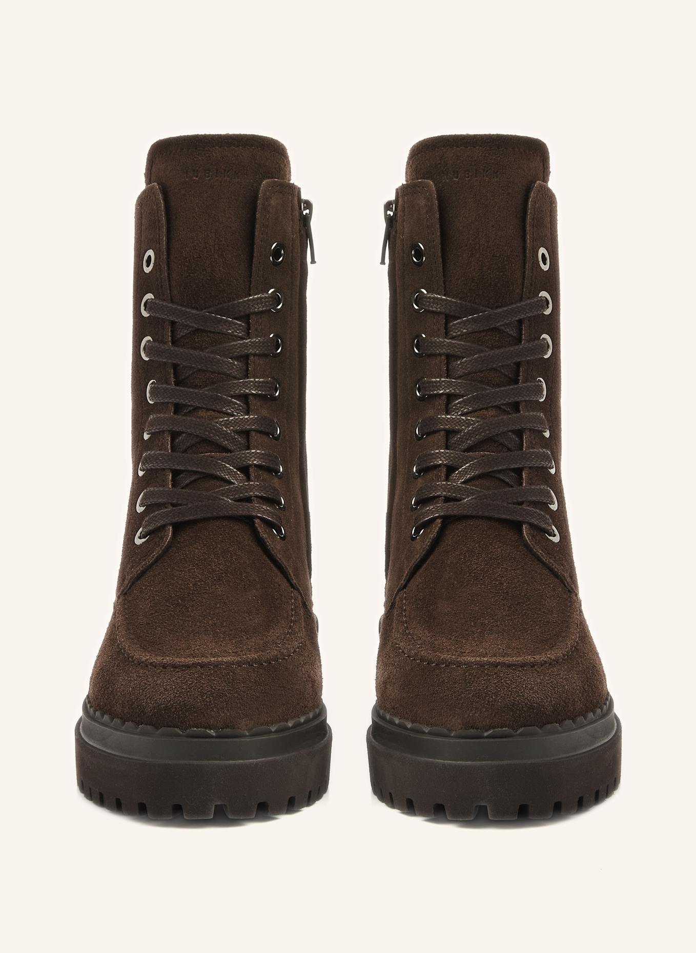 NUBIKK Schnürstiefel FAE BOBBI FUR: BRAUN