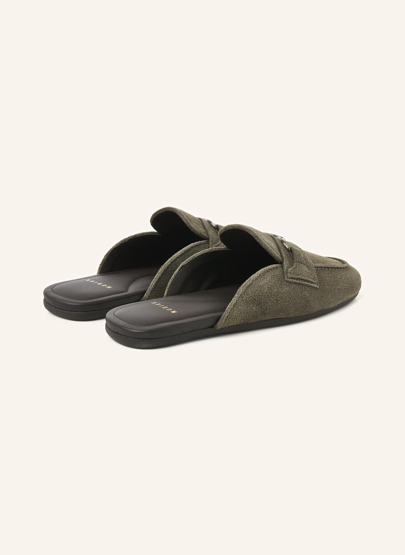 NUBIKK Slipper JOAN MULE: DUNKELGRÜN