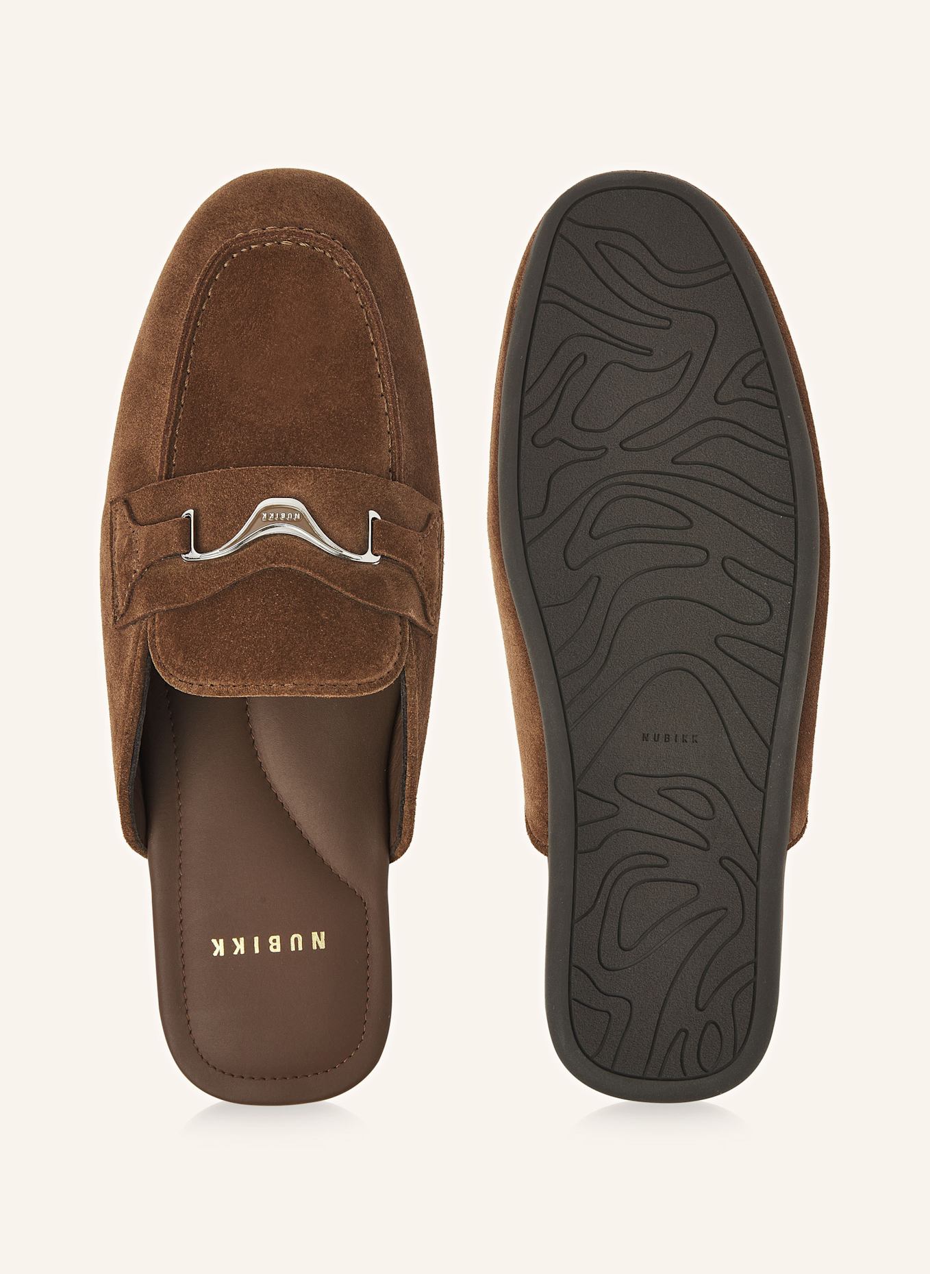 NUBIKK Slipper JOAN MULE: BRAUN