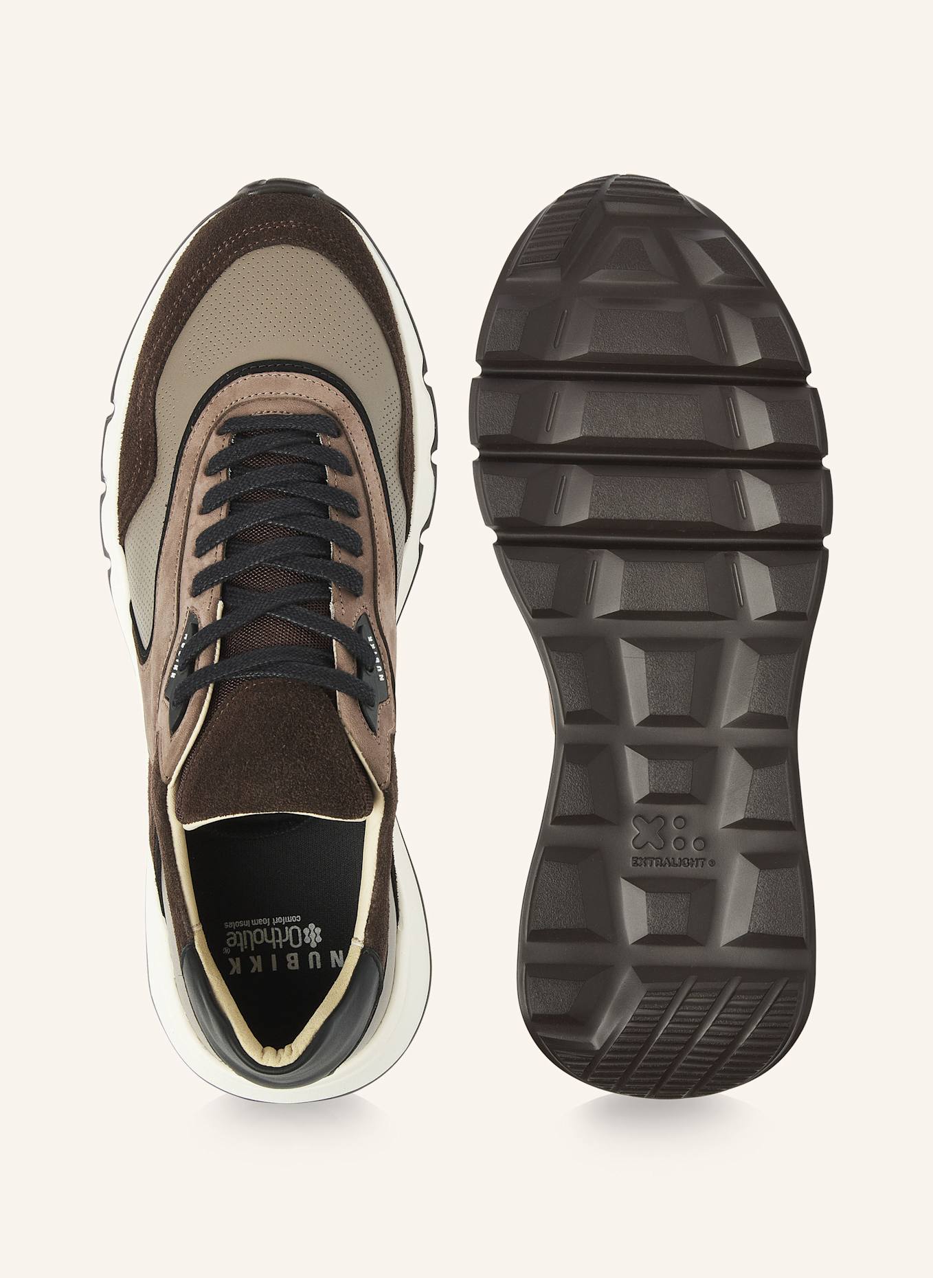NUBIKK Sneaker LUCA NOA: DUNKELBRAUN