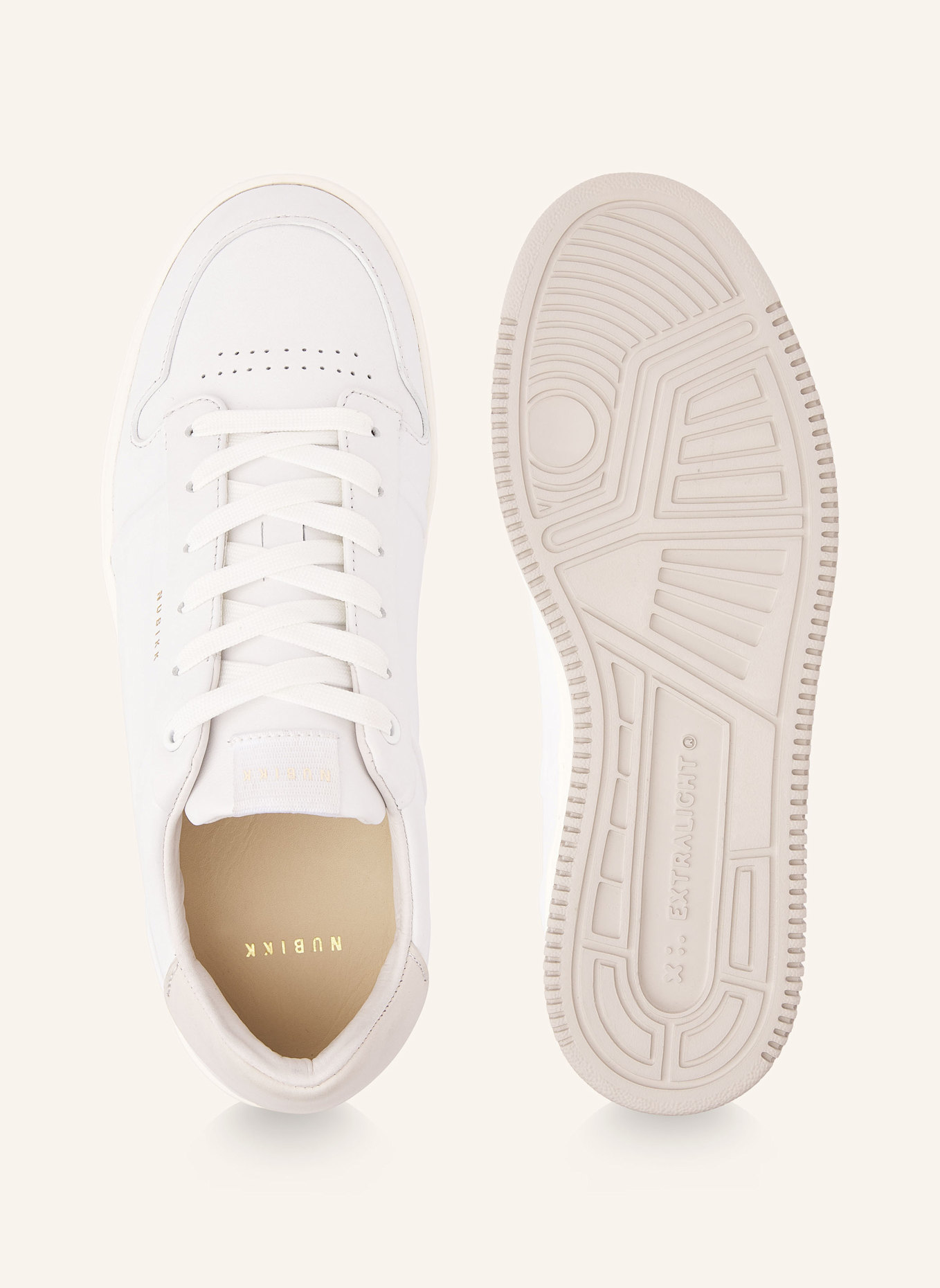 NUBIKK Sneaker BASKET COLE: WEISS/ BEIGE