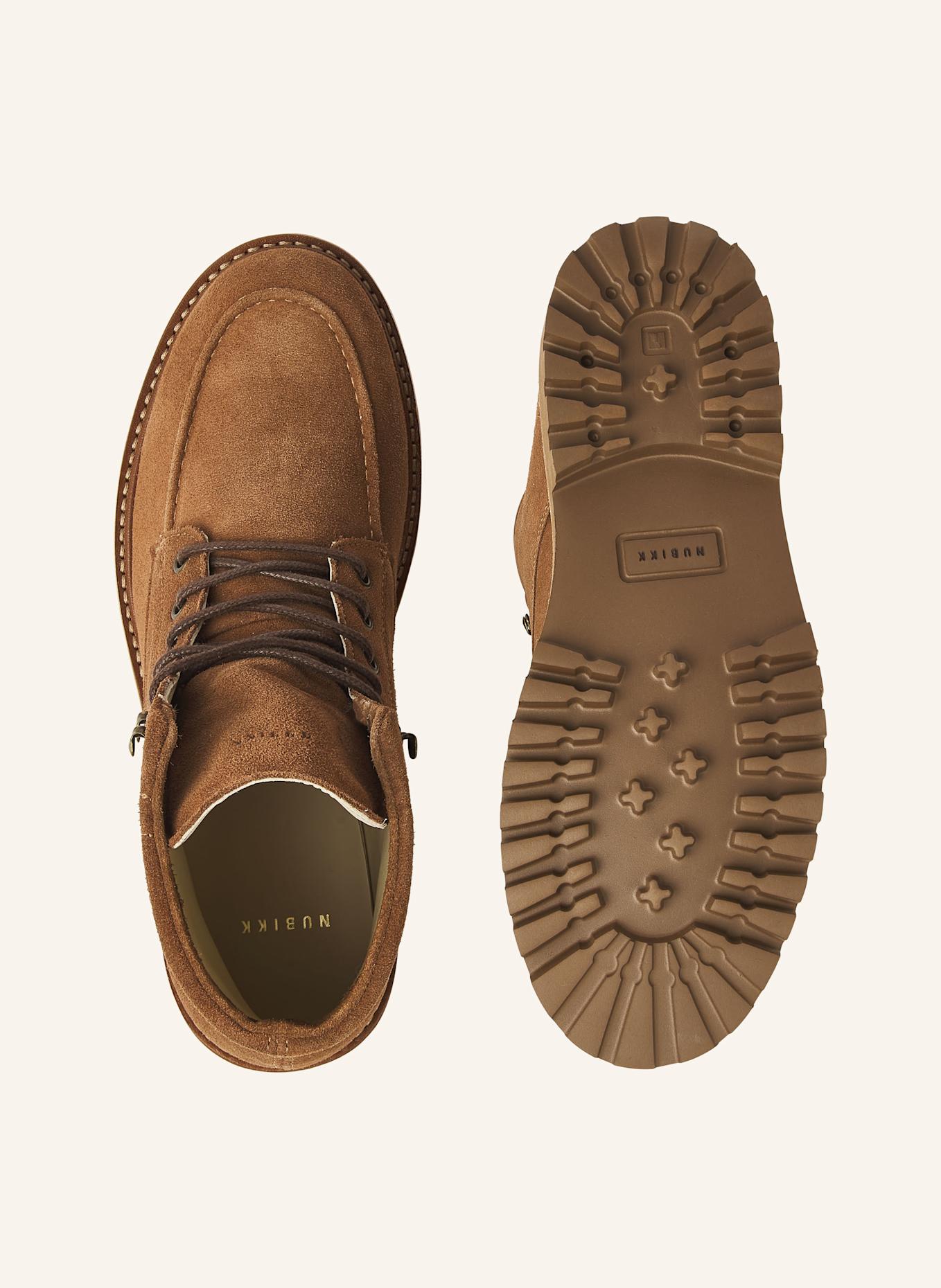NUBIKK Schnürboots ETHAN HARVEY: BRAUN