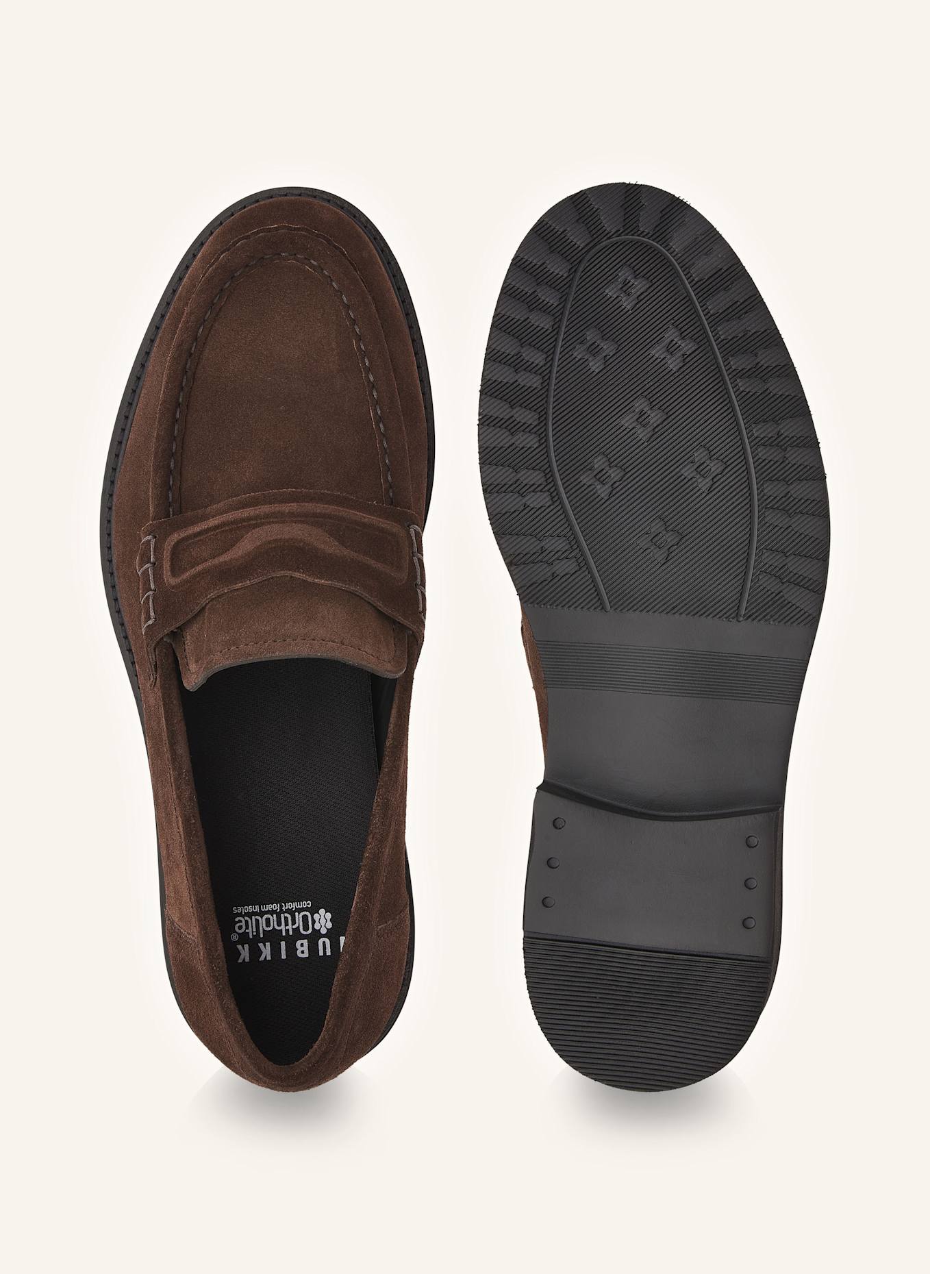 NUBIKK Slipper JONES GATSBY: DUNKELBRAUN
