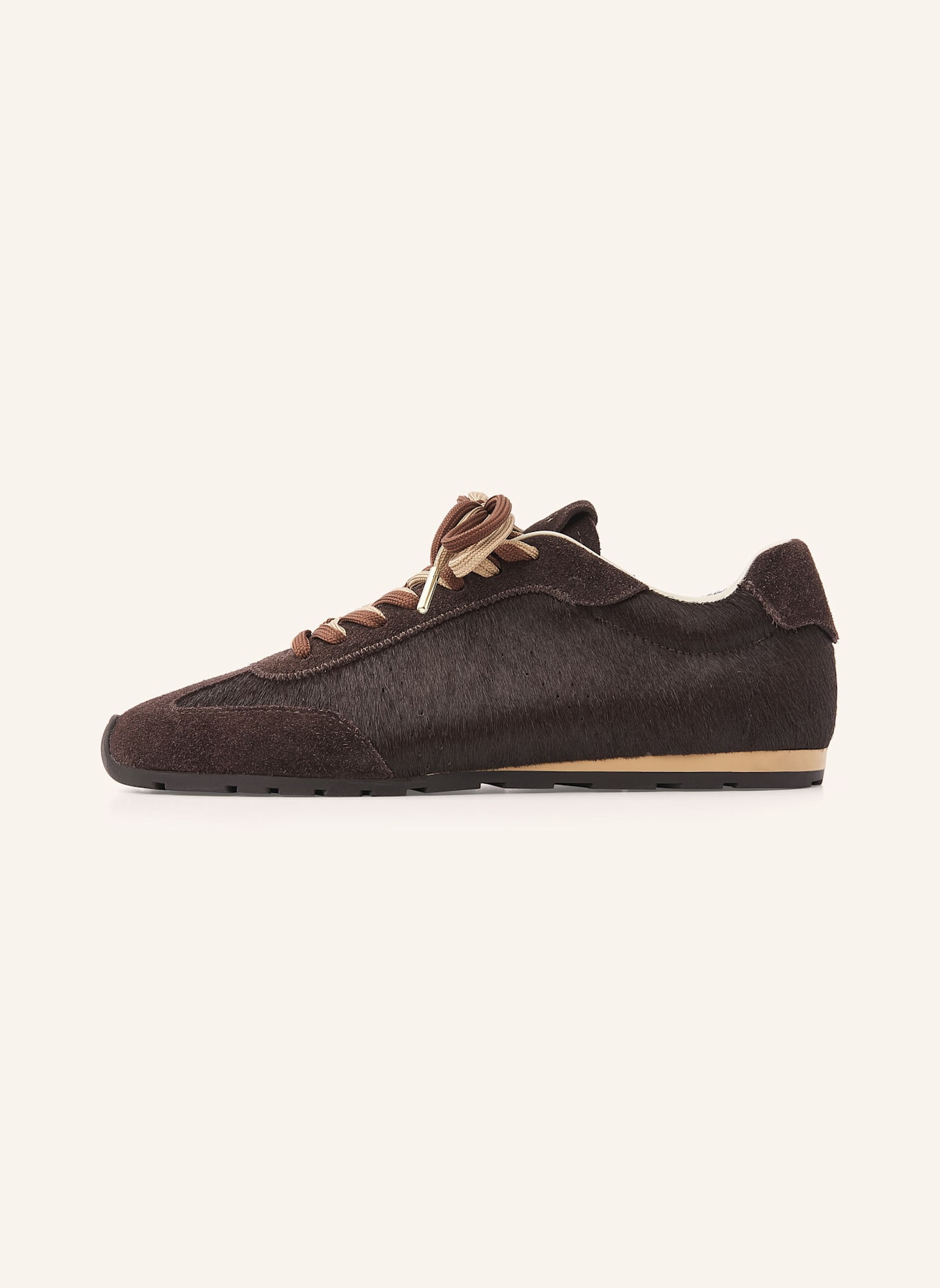 NUBIKK Sneaker BILLY LOU PONY: DUNKELBRAUN