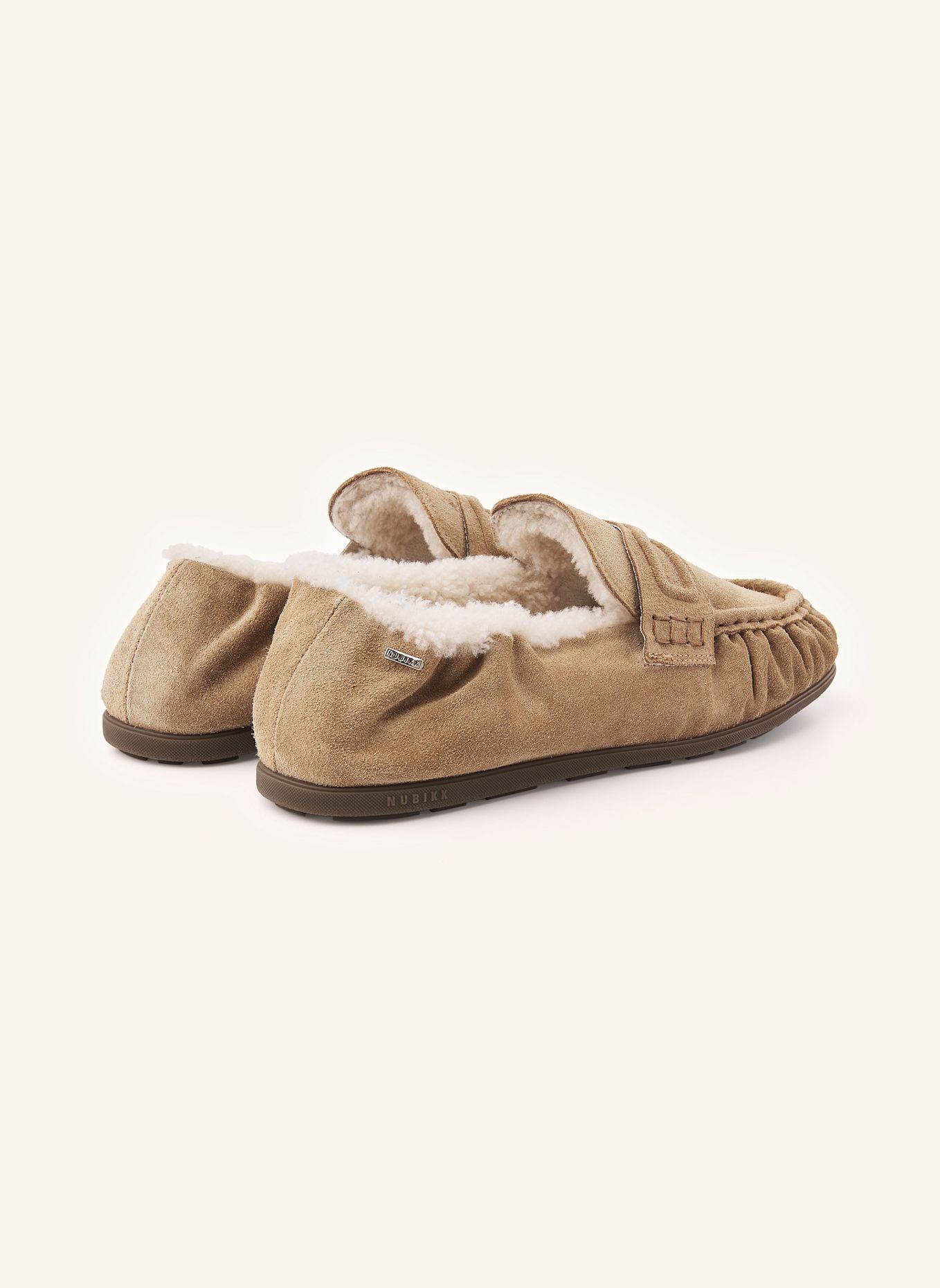NUBIKK Slipper RILEY FUR: TAUPE