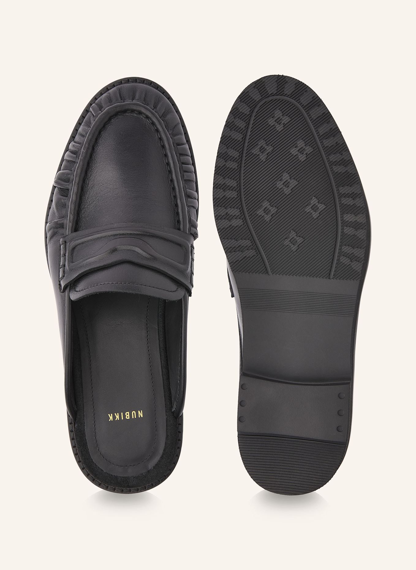 NUBIKK Slipper JONES MULE: SCHWARZ
