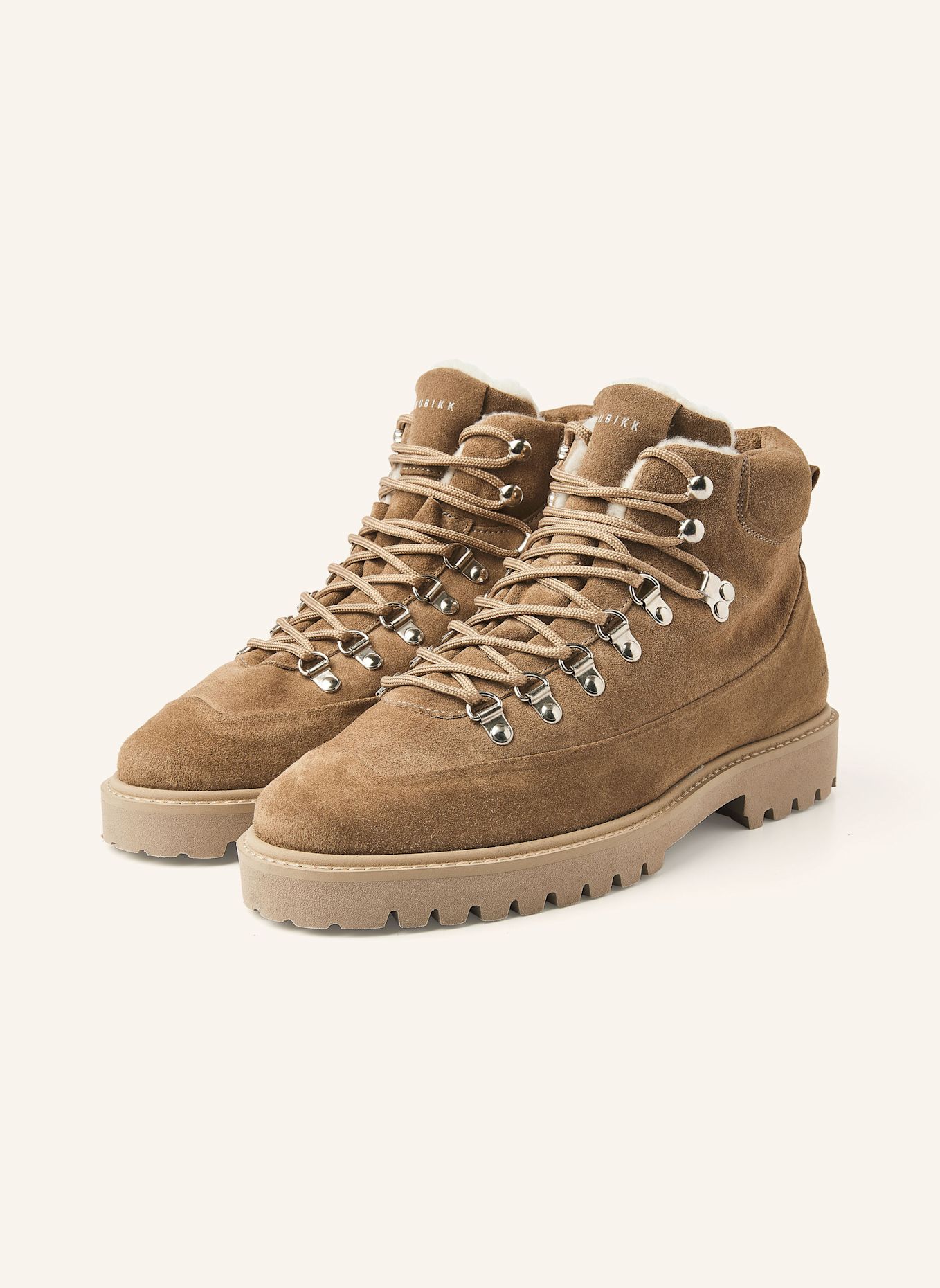 NUBIKK Schnürboots LOGAN CHAD FUR: TAUPE