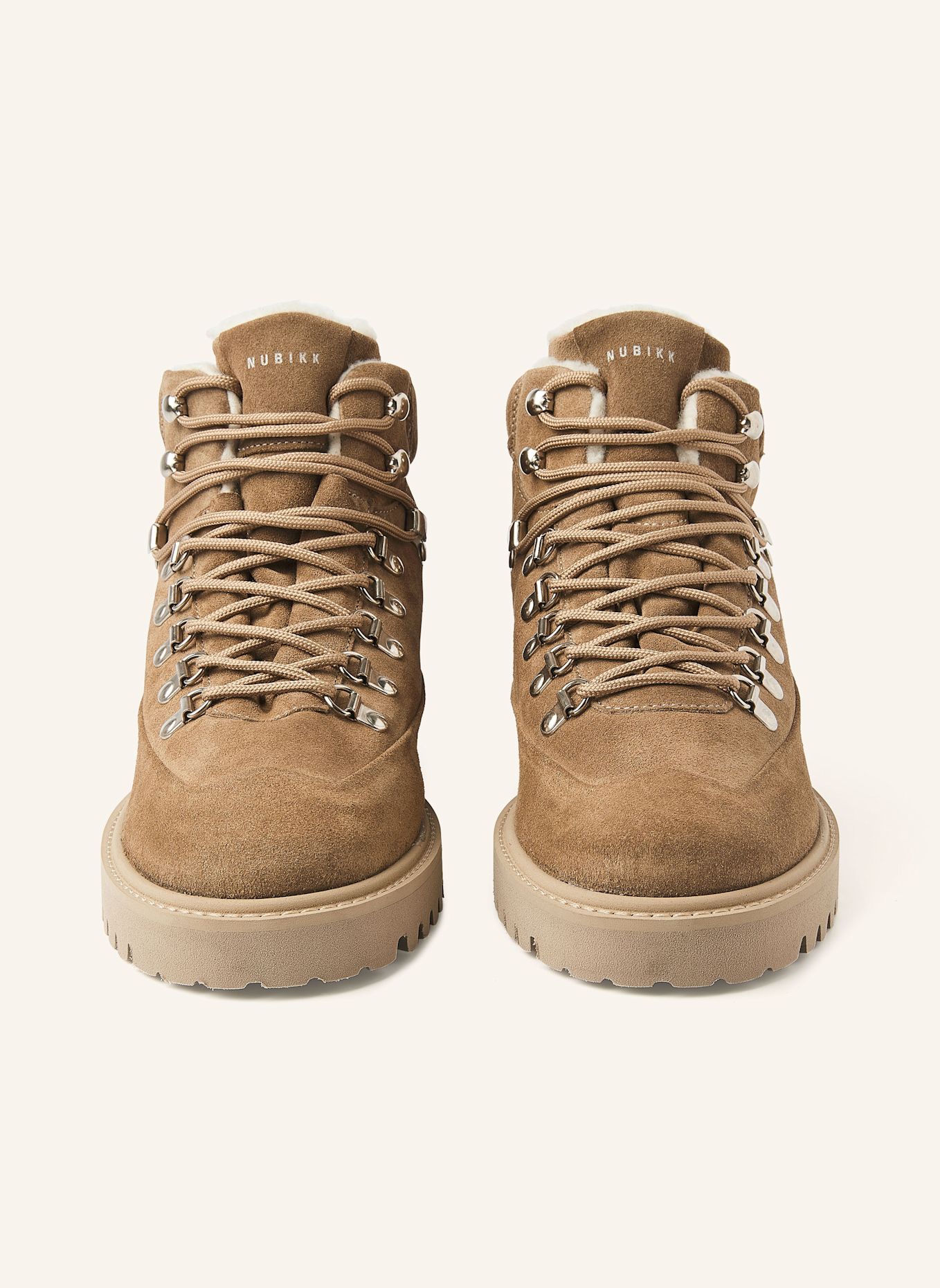 NUBIKK Schnürboots LOGAN CHAD FUR: TAUPE
