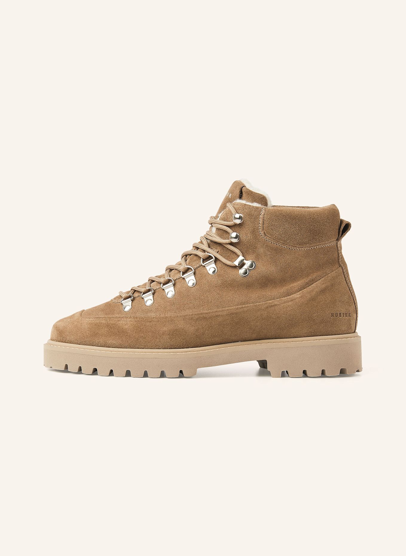NUBIKK Schnürboots LOGAN CHAD FUR: TAUPE