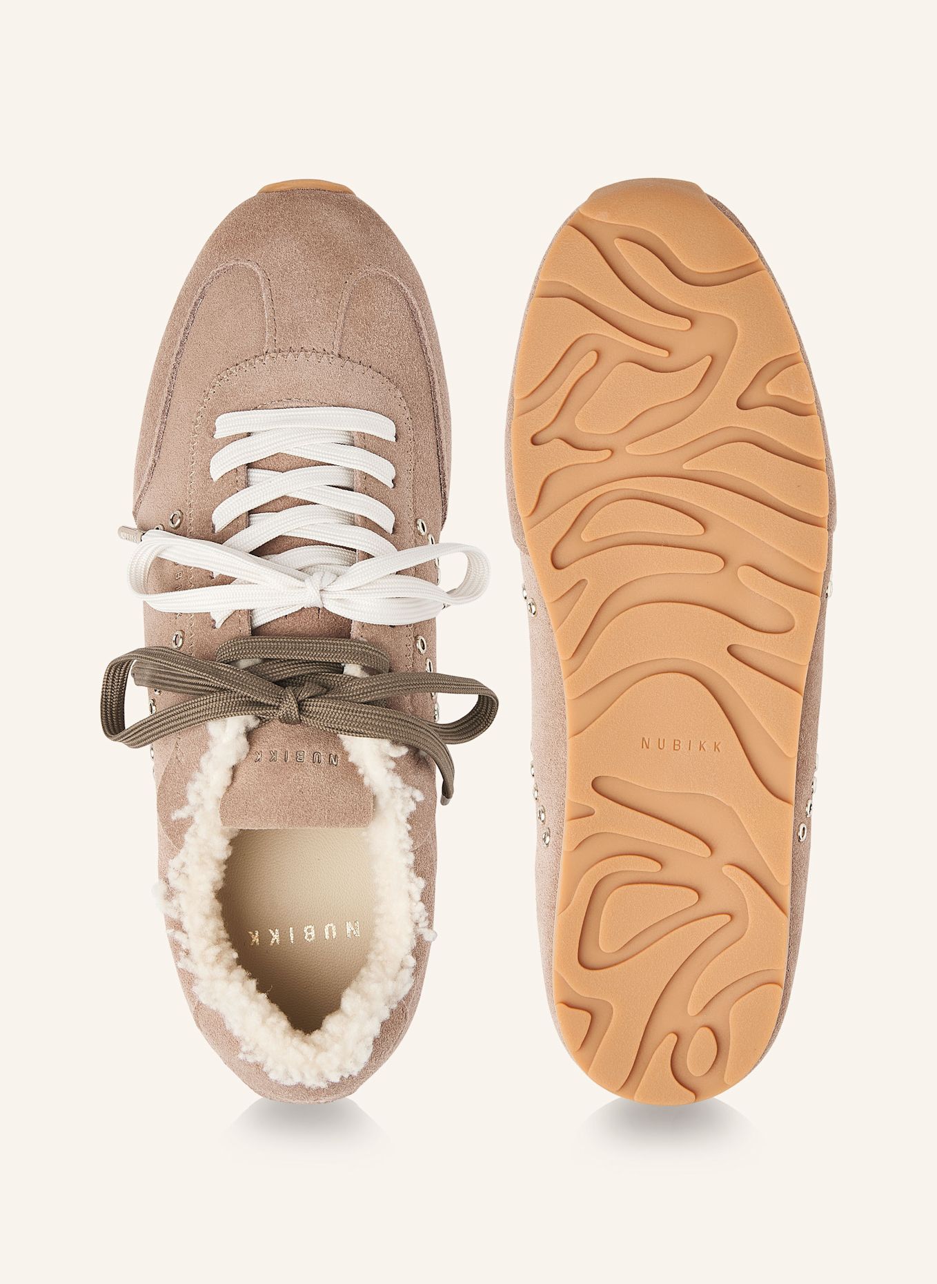NUBIKK Sneaker BILLY LOU FUR II: BRAUN