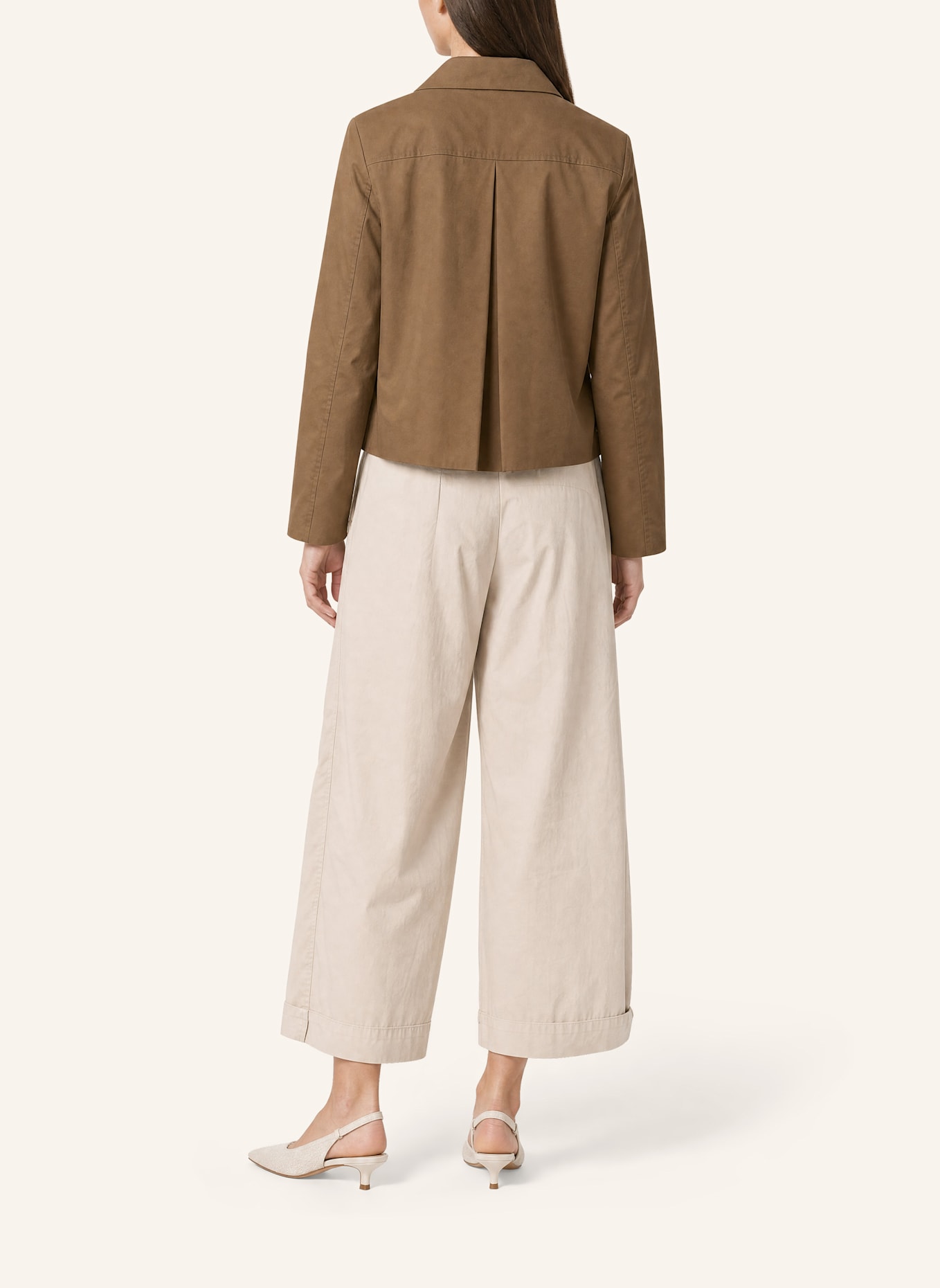 BOMBOOGIE Jacke mit Kragen und Reißverschluss: BEIGE