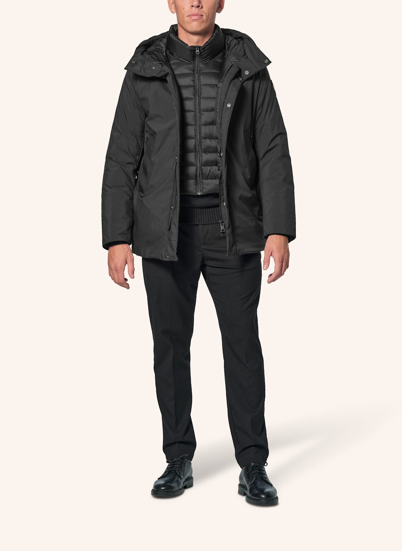 BOMBOOGIE Parka PRAGUE: SCHWARZ