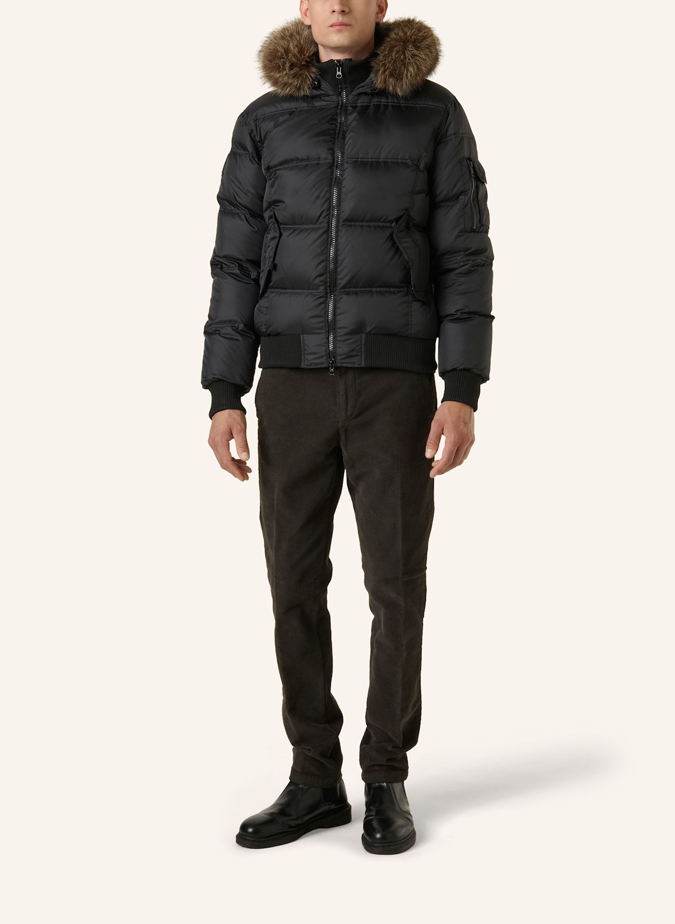 BOMBOOGIE Bomberjacke: SCHWARZ
