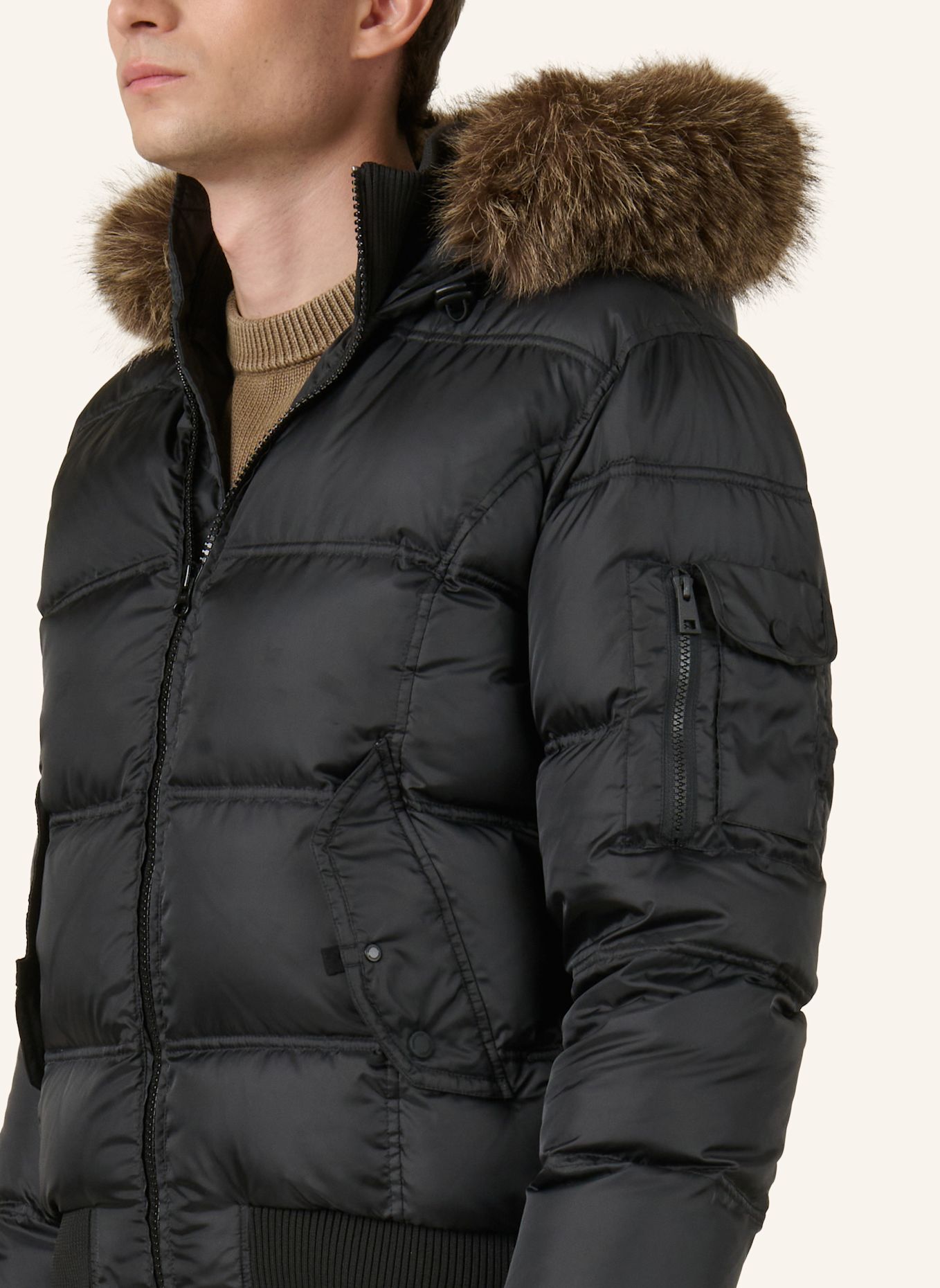BOMBOOGIE Bomberjacke: SCHWARZ