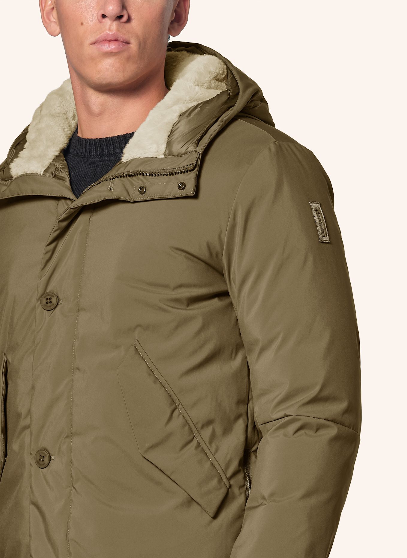 BOMBOOGIE Parka SEATTLE: BLAUGRAU