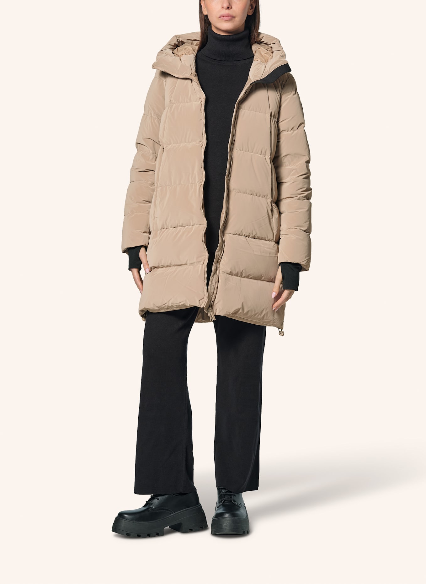 BOMBOOGIE Daunenmantel STOCKHOLM: BEIGE