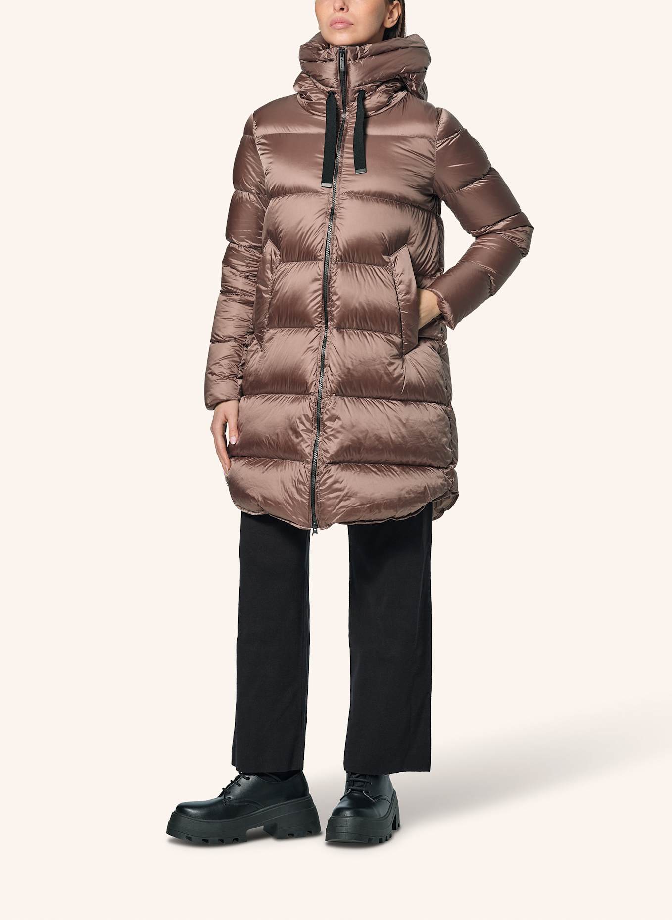 BOMBOOGIE Daunenjacke GENEVA: DUNKELBRAUN