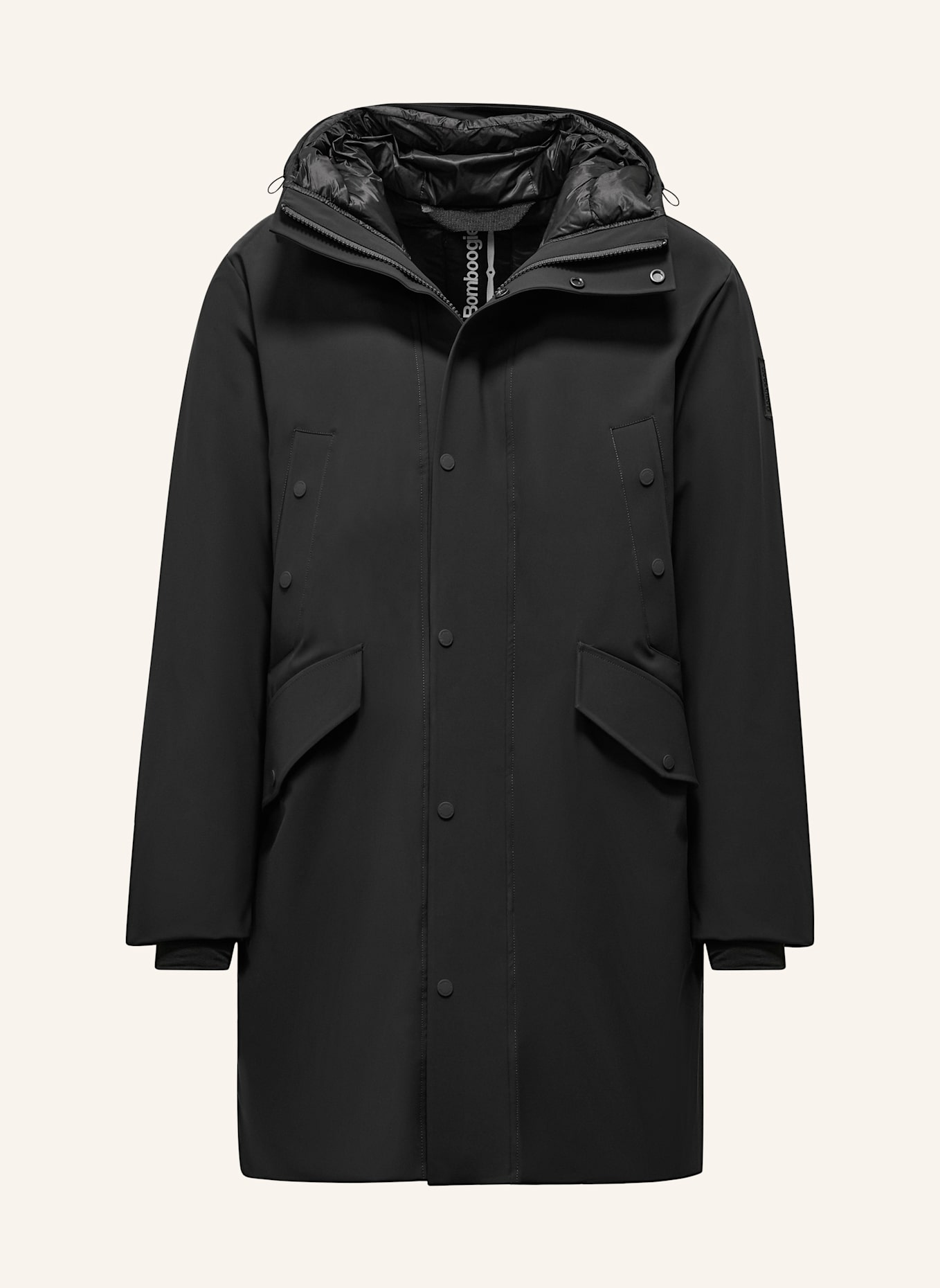 BOMBOOGIE Parka: SCHWARZ