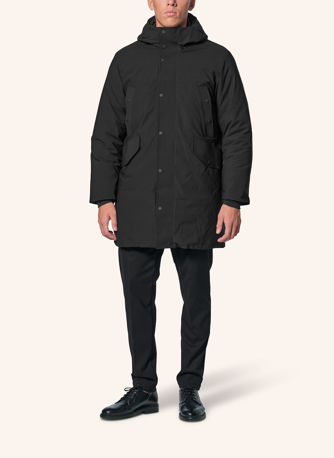 BOMBOOGIE Parka: SCHWARZ