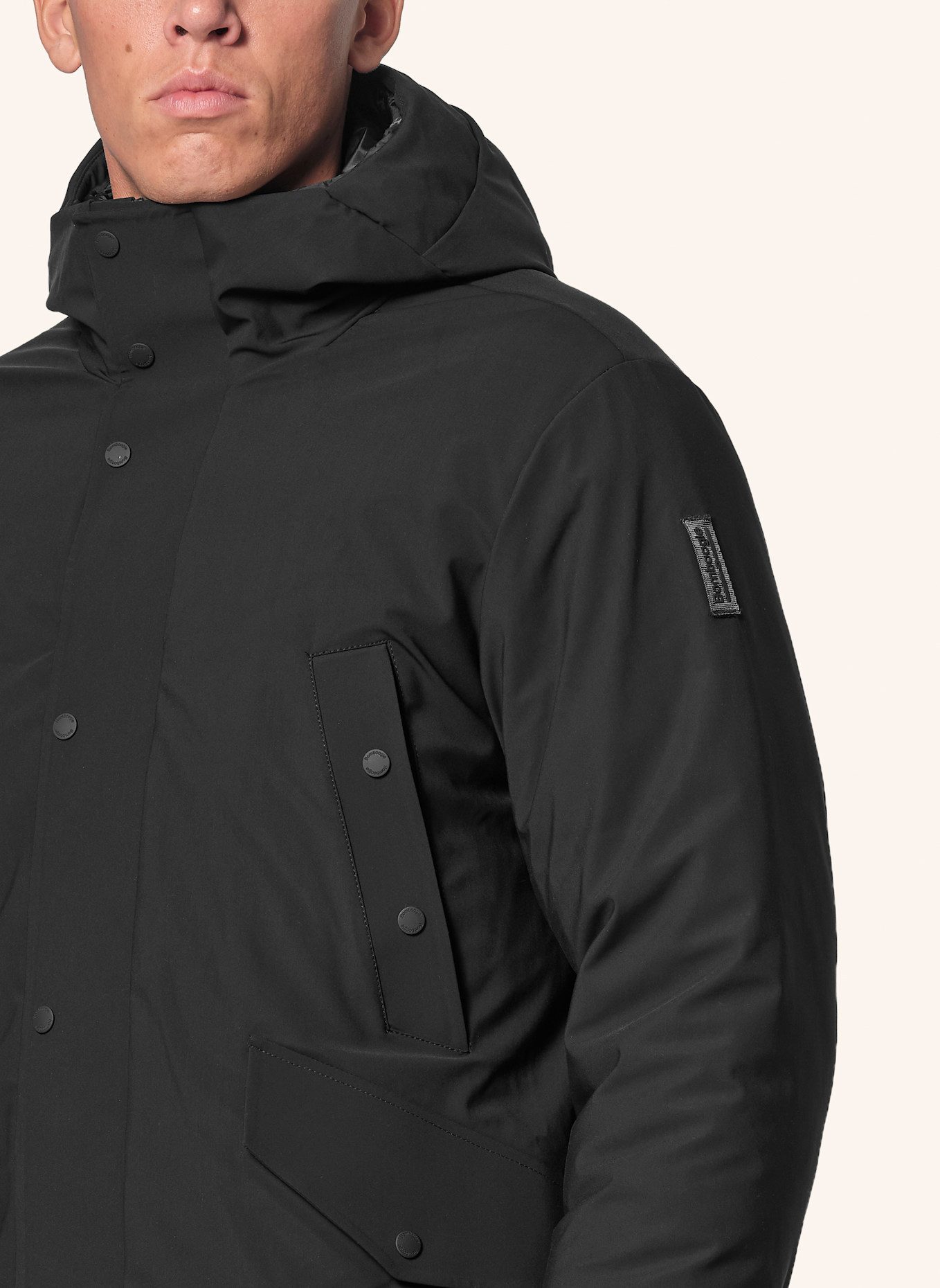 BOMBOOGIE Parka: SCHWARZ