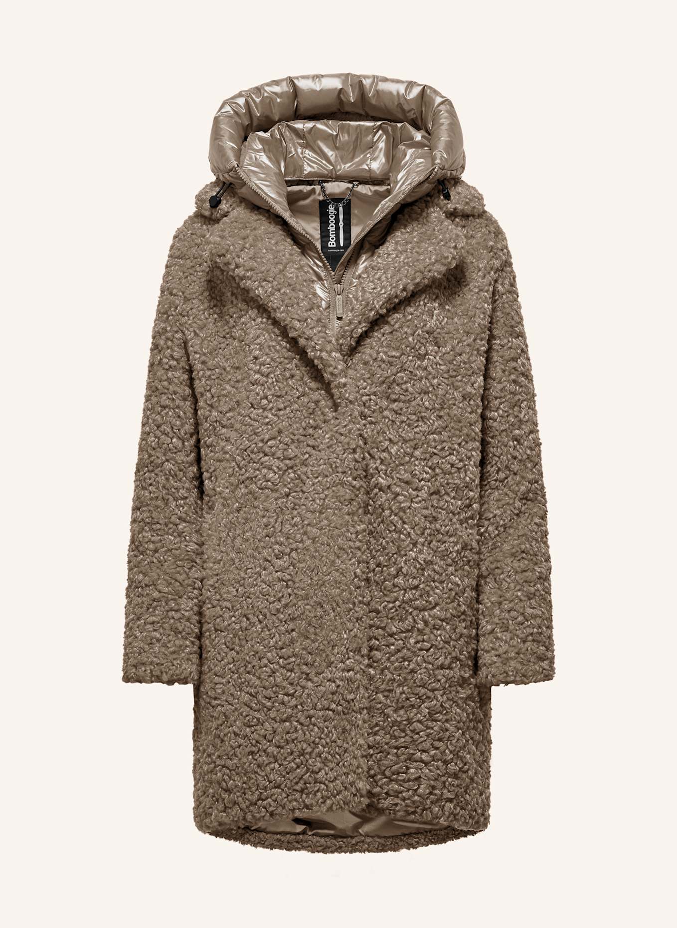 BOMBOOGIE Daunenmantel ODESSA: TAUPE