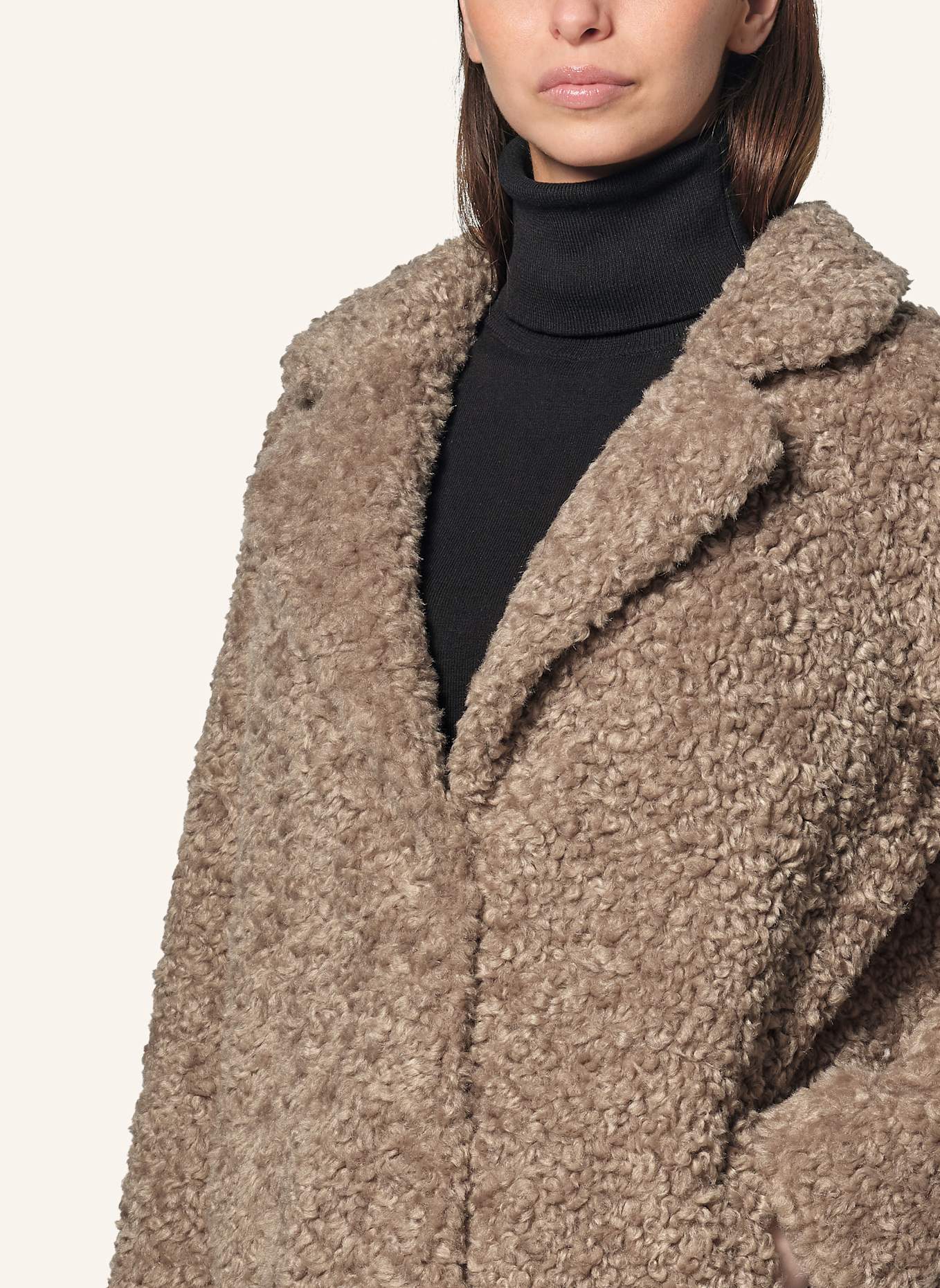 BOMBOOGIE Daunenmantel ODESSA: TAUPE