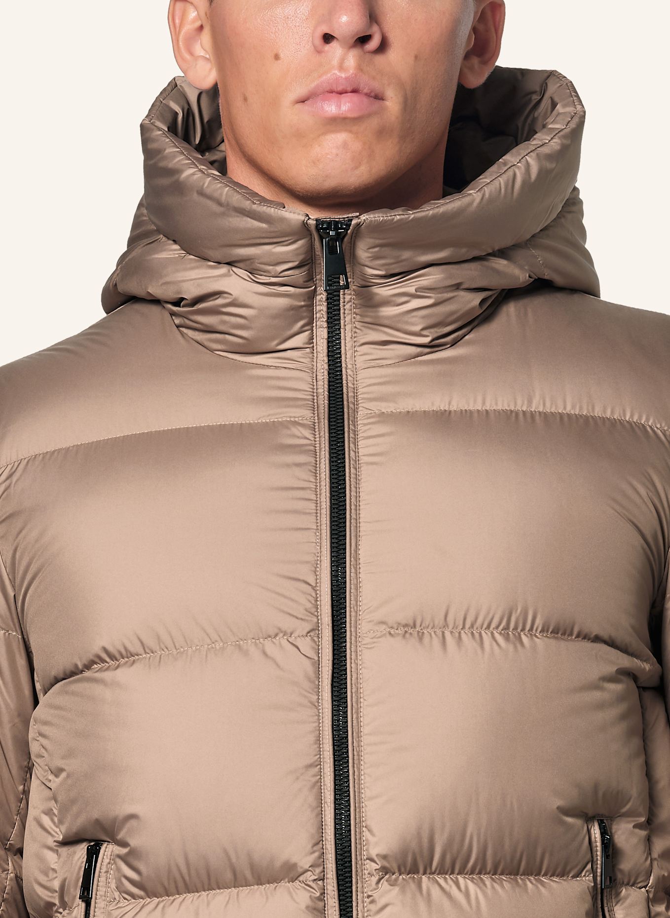 BOMBOOGIE Daunenjacke HELSINKI: BLAUGRAU