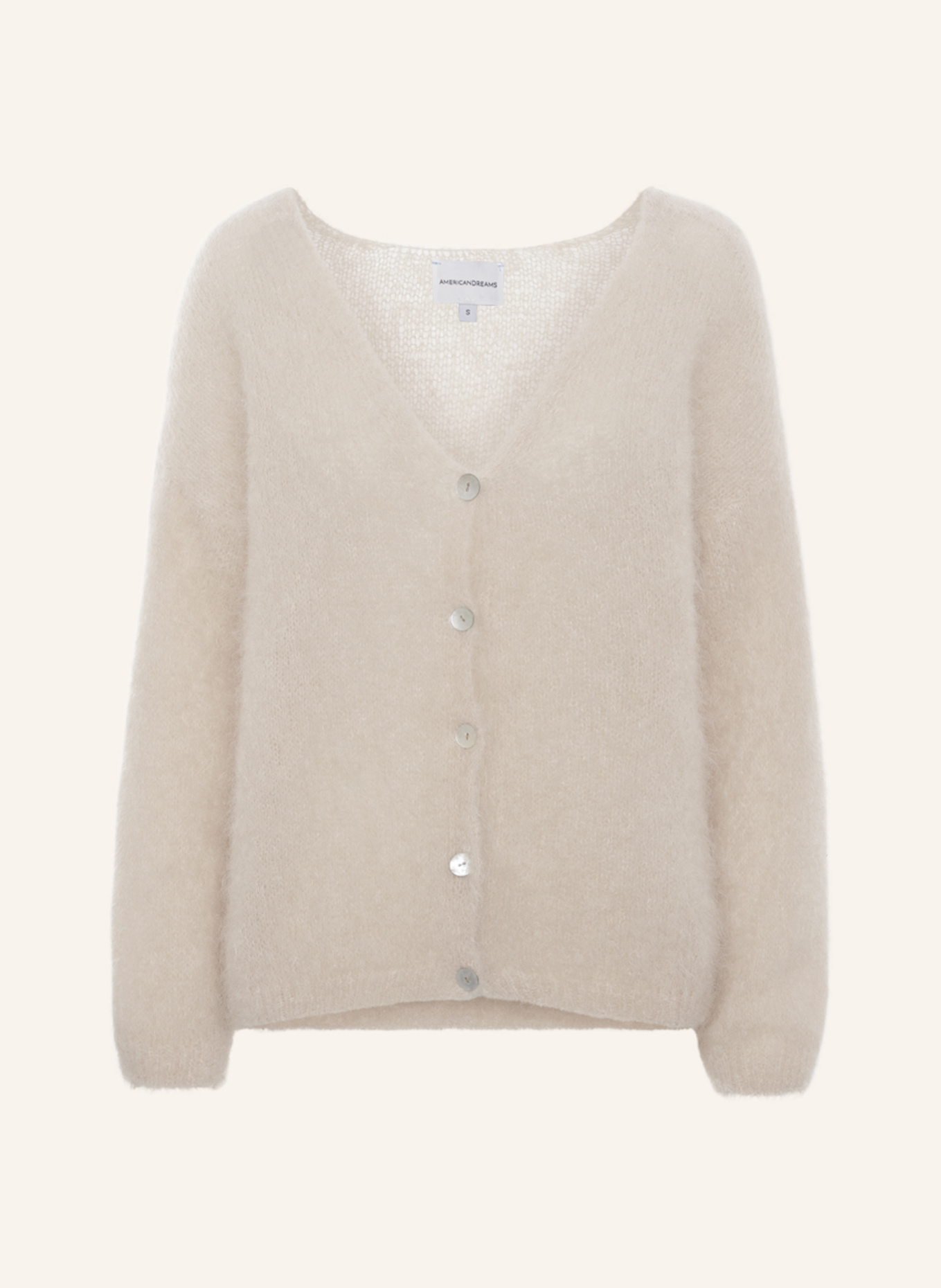 AMERICANDREAMS Strickjacke CORNELIA: BEIGE