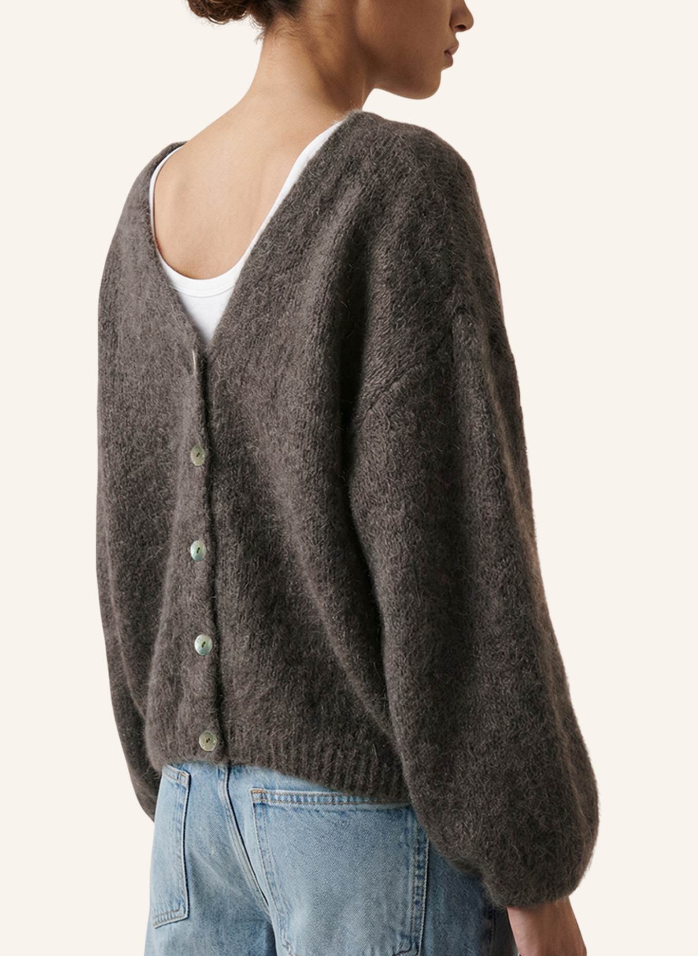 AMERICANDREAMS Strickjacke CORNELIA: TAUPE