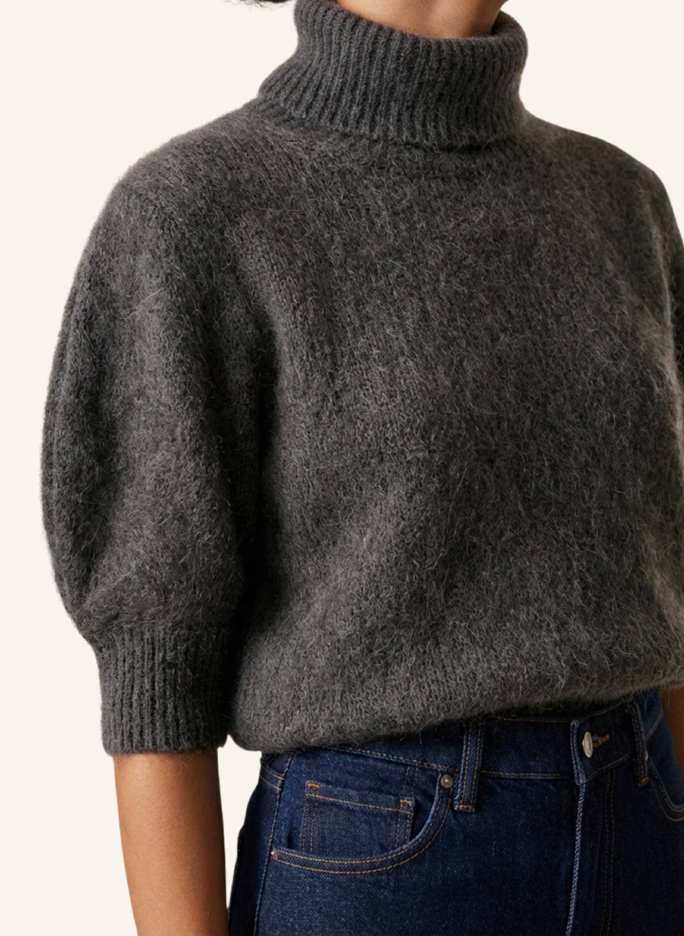 AMERICANDREAMS Rollkragen Pullover PIRO: DUNKELGRAU